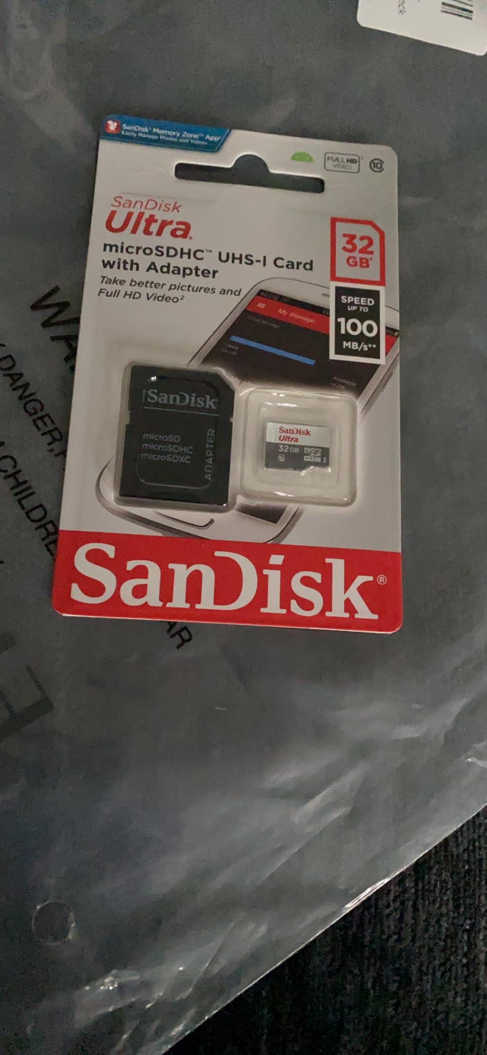 SanDisk Ultra 32GB UHS-I/Class 10 Micro SDHC Memory Card With Adapter - SDSDQUAN-032G-G4A customer photo 2