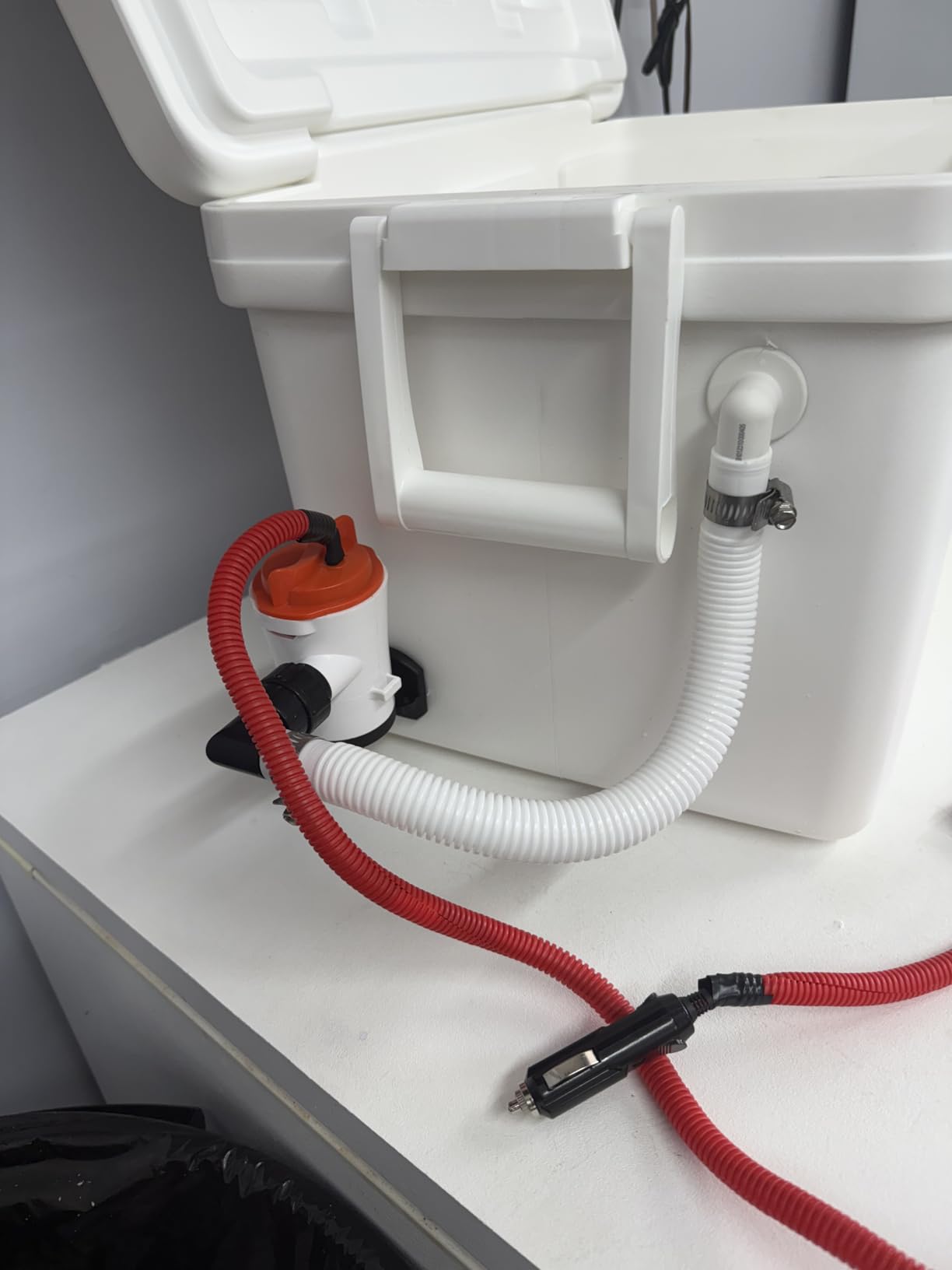 SEAFLO 05 Series 800 GPH Angled Baitwell/Livewell Pump- 12V DC, Detachable Motor, Corrosion-Resistant Submersible Aerator for Freshwater and Saltwater Use customer photo 1