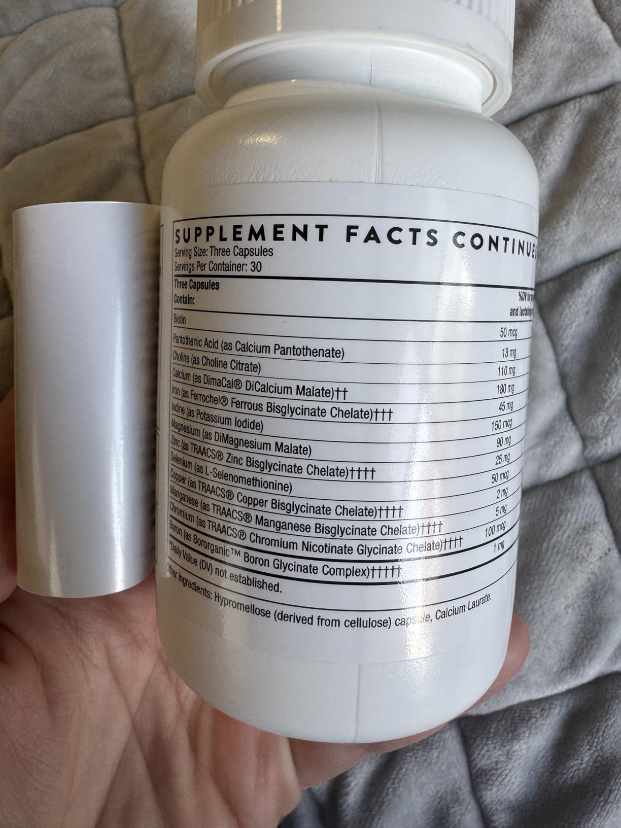 THORNE Basic Prenatal, Includes Active Folate, Choline & Iron, 90 Capsules customer photo 1