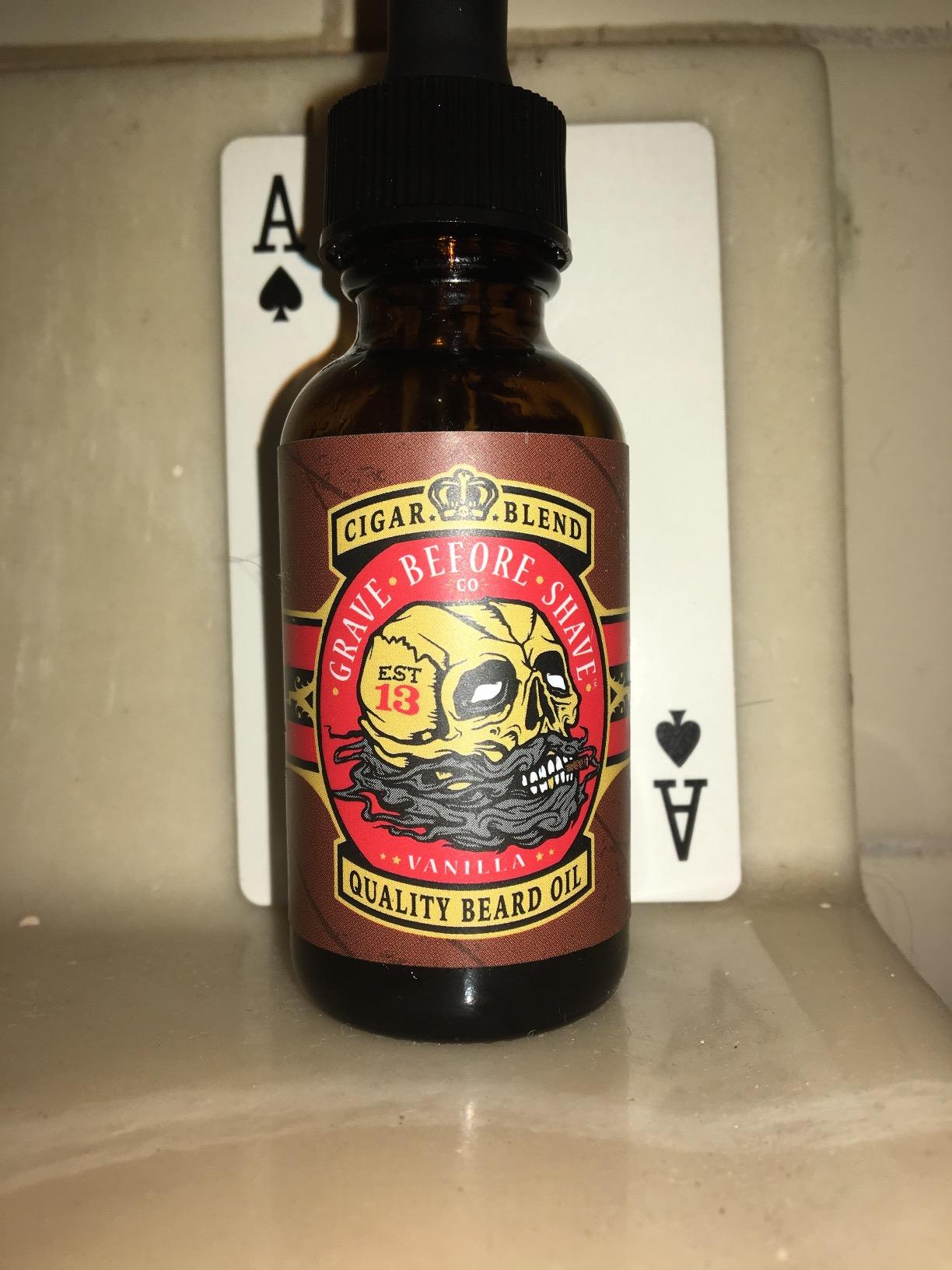 Grave Before Shave™ Gentlemen's Blend Beard Oil (Bourbon/Sandal Wood Scent) customer photo 2
