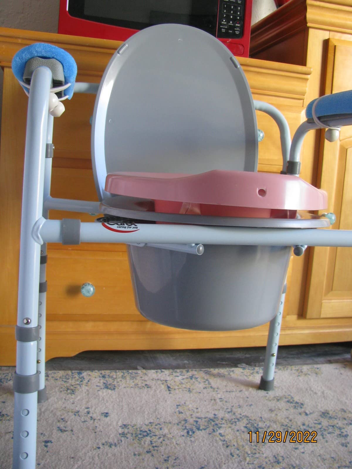 Elongated Sitz Bath for Perineal, Hemorrhoidal, Episiotomy Soak Relief - Loved by Pregnant Postpartum Women and Elderly - Rose Color, 1 Kit customer photo 2