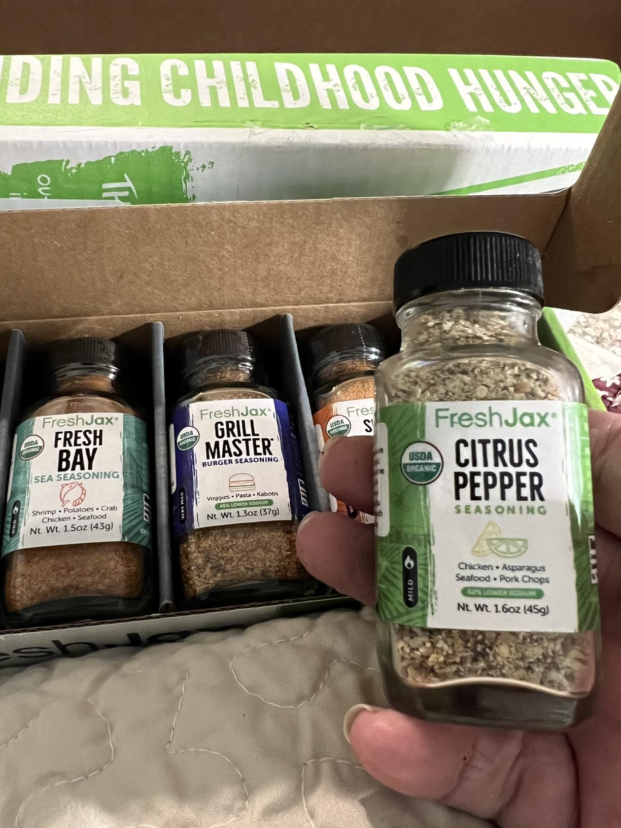 Organic Grill Seasoning Set with Gift Box, FreshJax BBQ Rub Gift Set 5 pack customer photo 1