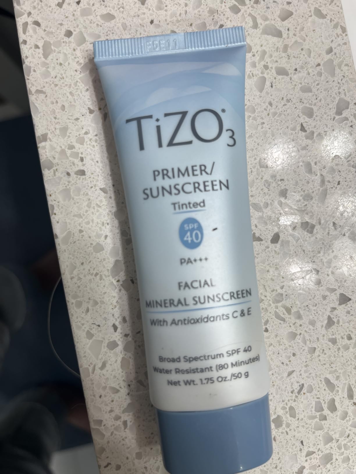 TiZO3 Facial Mineral Sunscreen and Primer, Tinted Broad Spectrum SPF 40 with Antioxidants, Sheer matte finish, Fragrance-Free, Oil-Free, Dermatologist-recommended, PA+++ 1.75 oz customer photo 1