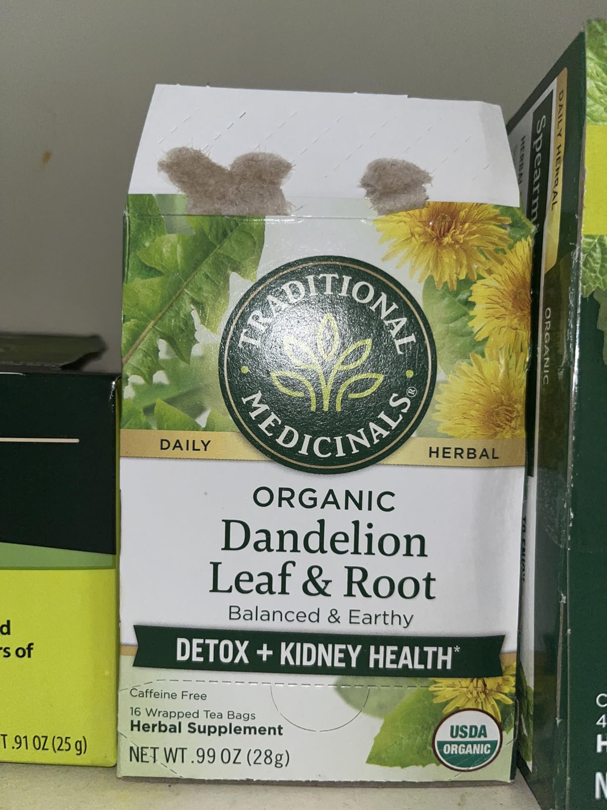 Traditional Medicinals Organic, Dandelion Leaf & Root - Dandelion Root Tea, Supports Normal Detox + Digestion - Kosher, Non-GMO, Caffeine-Free, Compostable - 16 Tea Bags customer photo 2