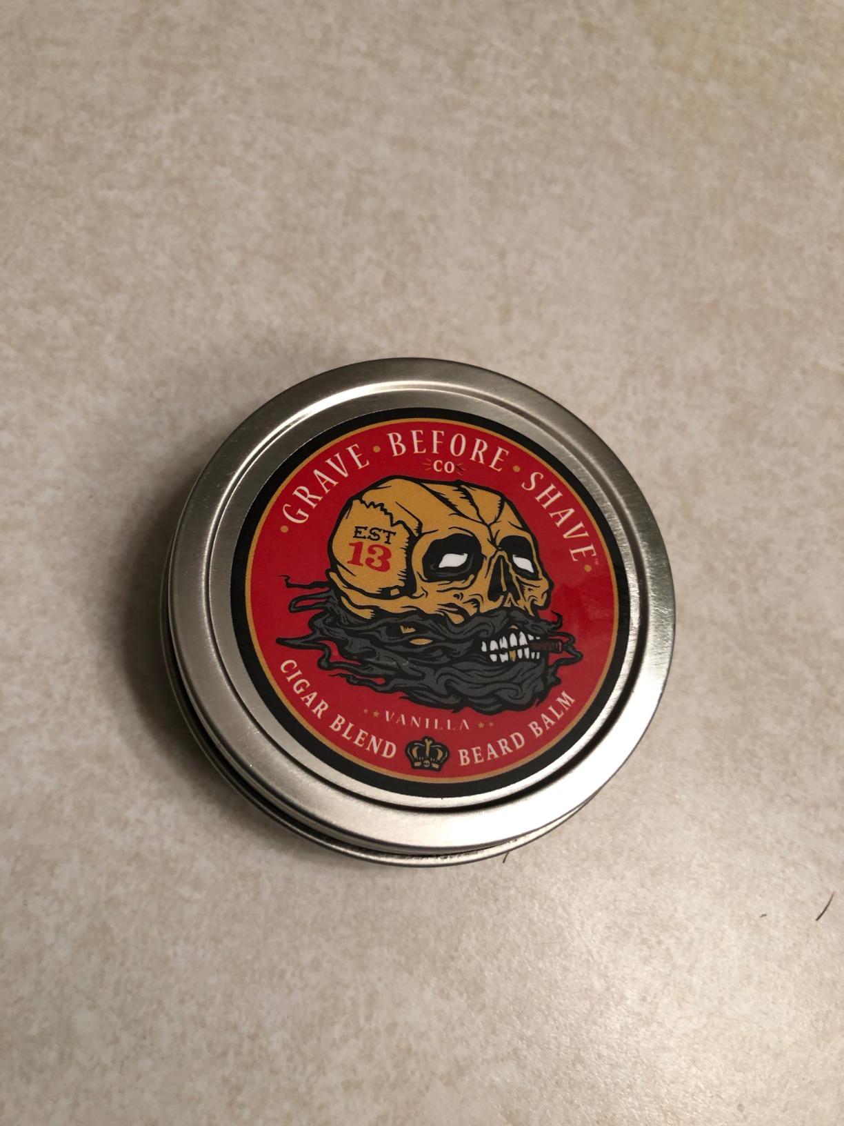 Grave Before Shave™ Cigar Blend Beard Balm (Cigar/Vanilla scent) (2 oz.) customer photo 2