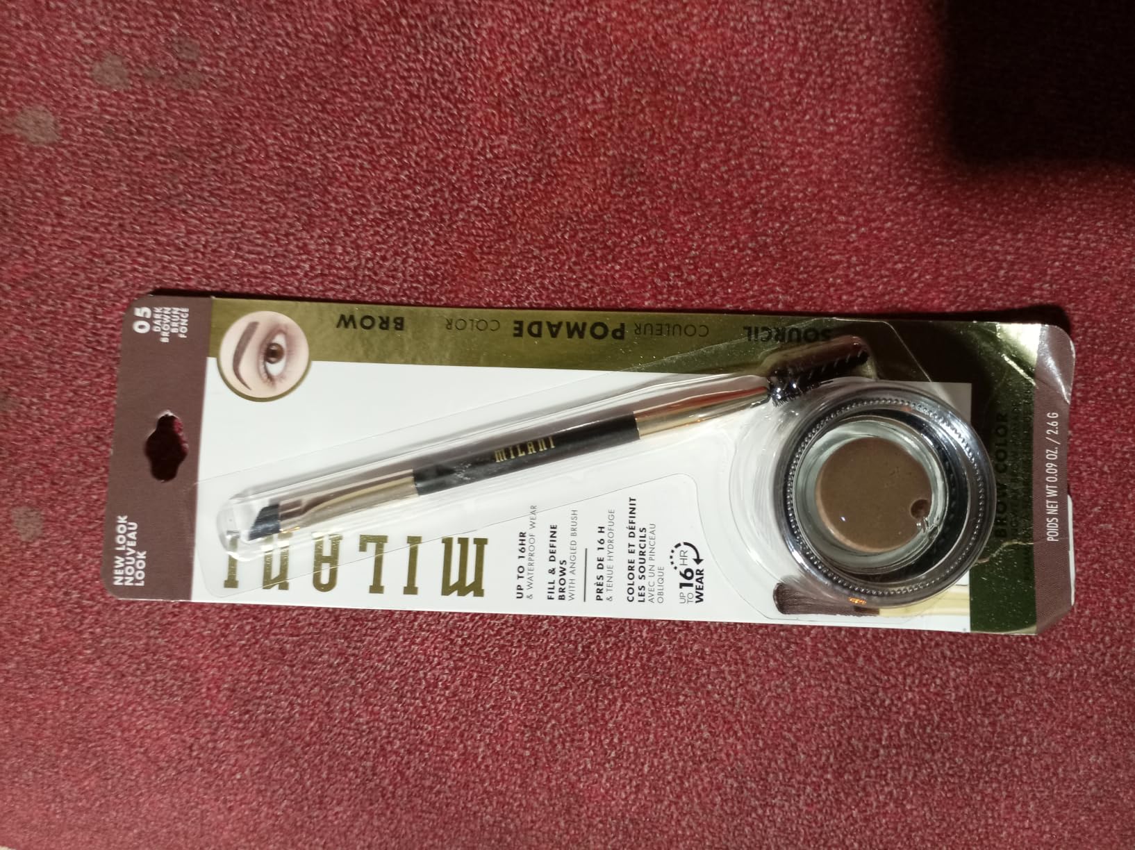 Milani Stay Put Brow Color - Long Lasting Eyebrow Color - Medium Brown customer photo 2