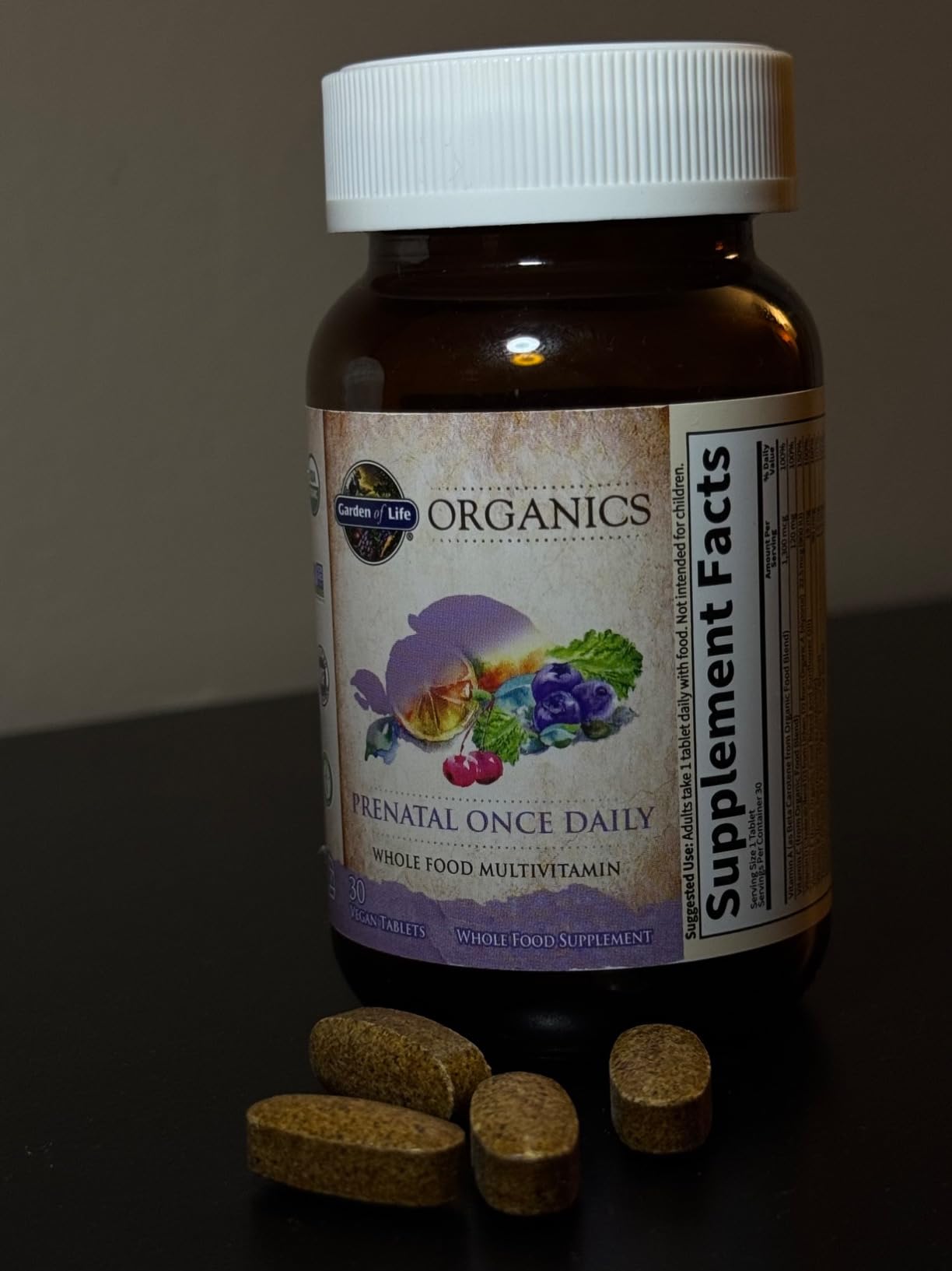 Garden of Life Organics Prenatal Once Daily Multivitamin, 30 Tablets customer photo 2