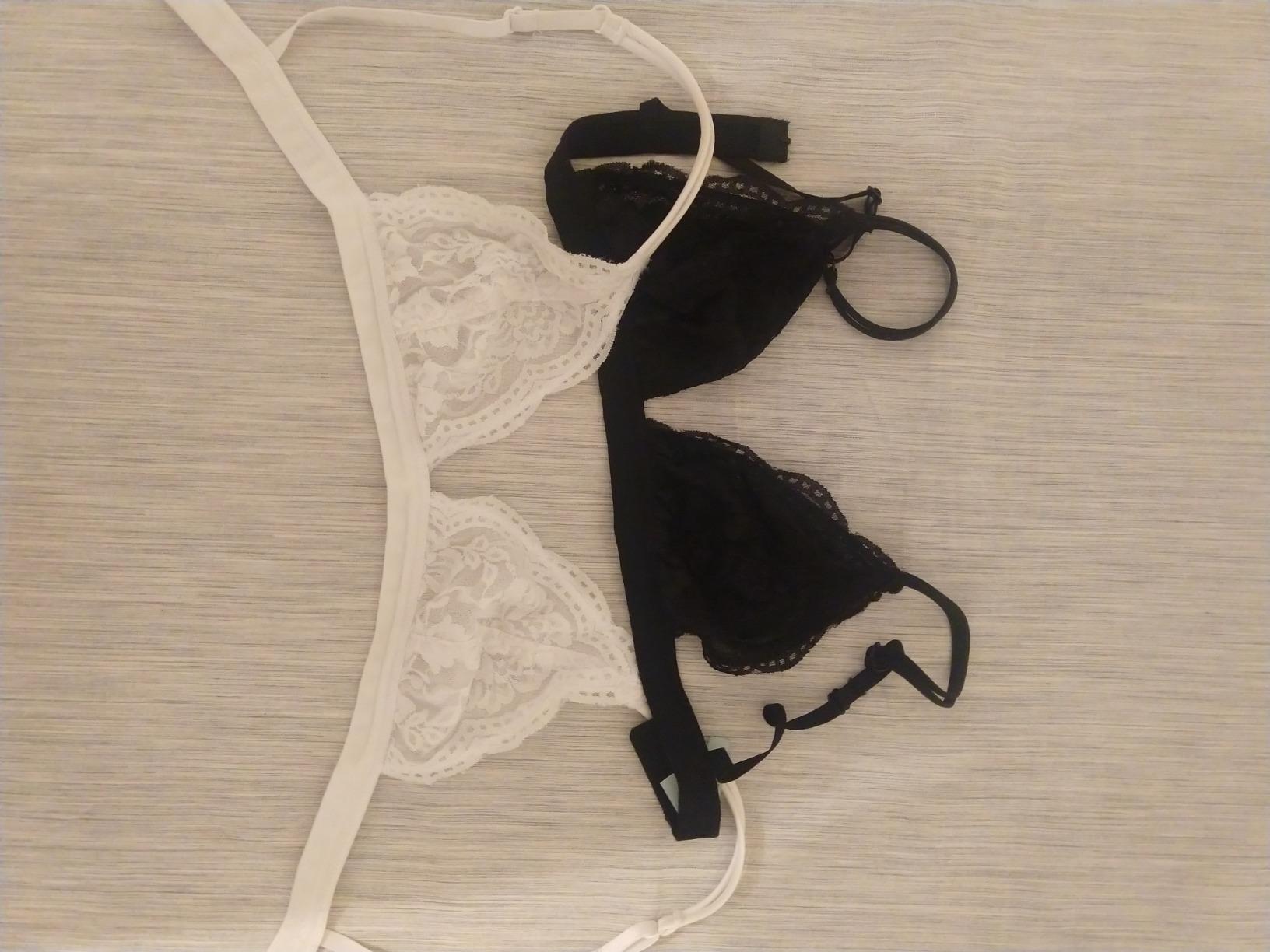 URBAN K Womens Semi Sheer Lace Sexy Bralette customer photo 1
