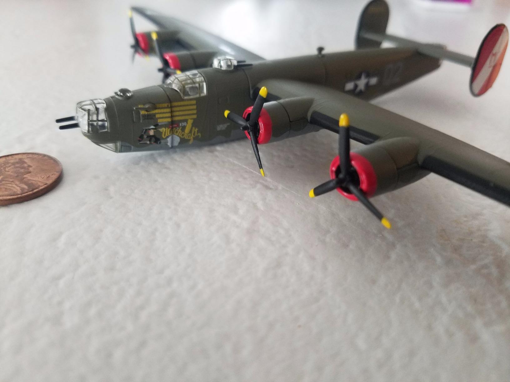 Postage Stamp B-24 Liberator “Witchcraft” 1/163 Die-Cast Metal WWII Bomber Model – Highly Detailed Collectible Aircraft for Adult Collectors Ages 14+ customer photo 1
