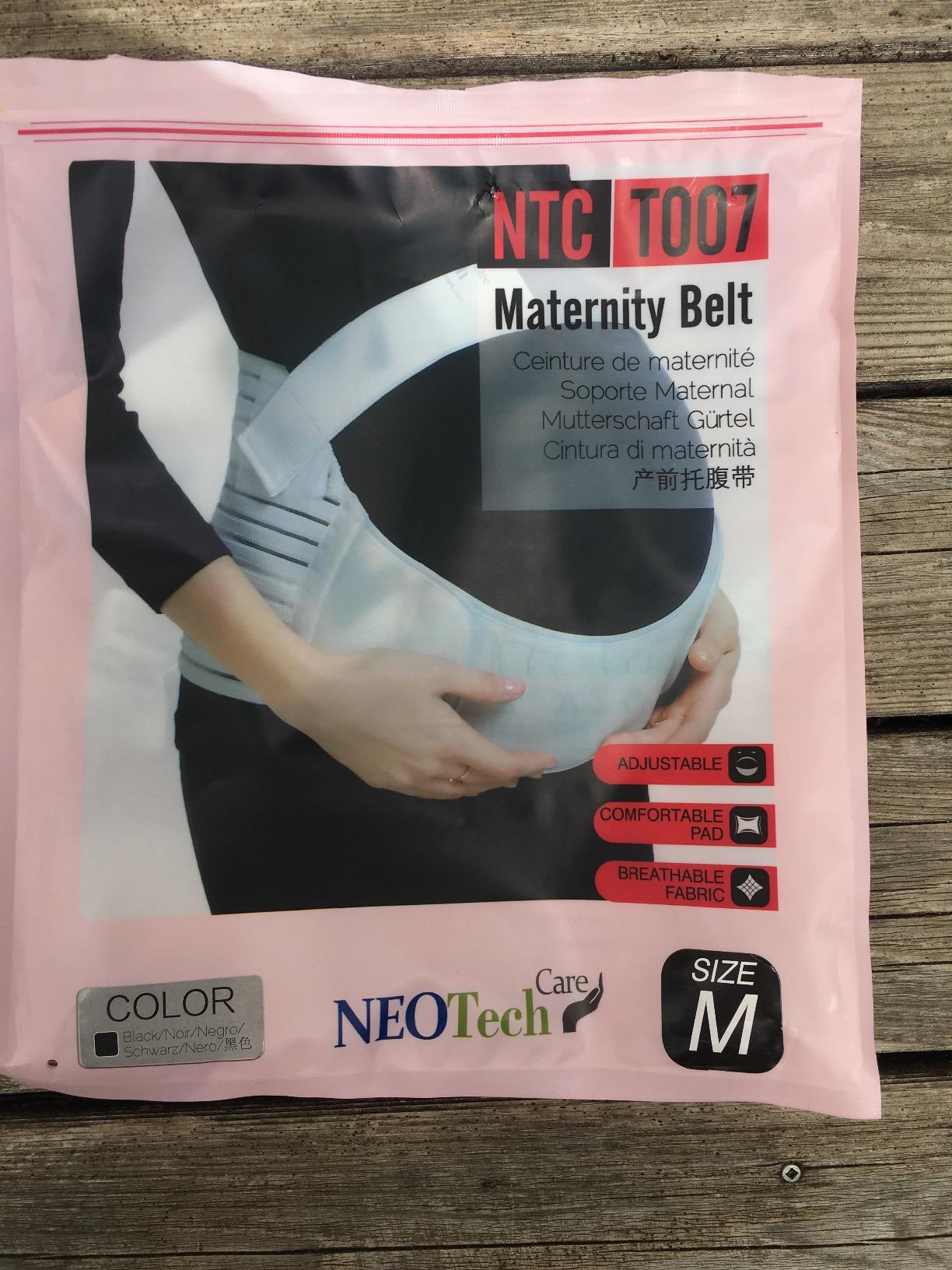 NeoTech Care Pregnancy Belly Band, Maternity Belt, for Pregnancy Belly Support, Back/Pelvic Support (Size M, Black Color) customer photo 2