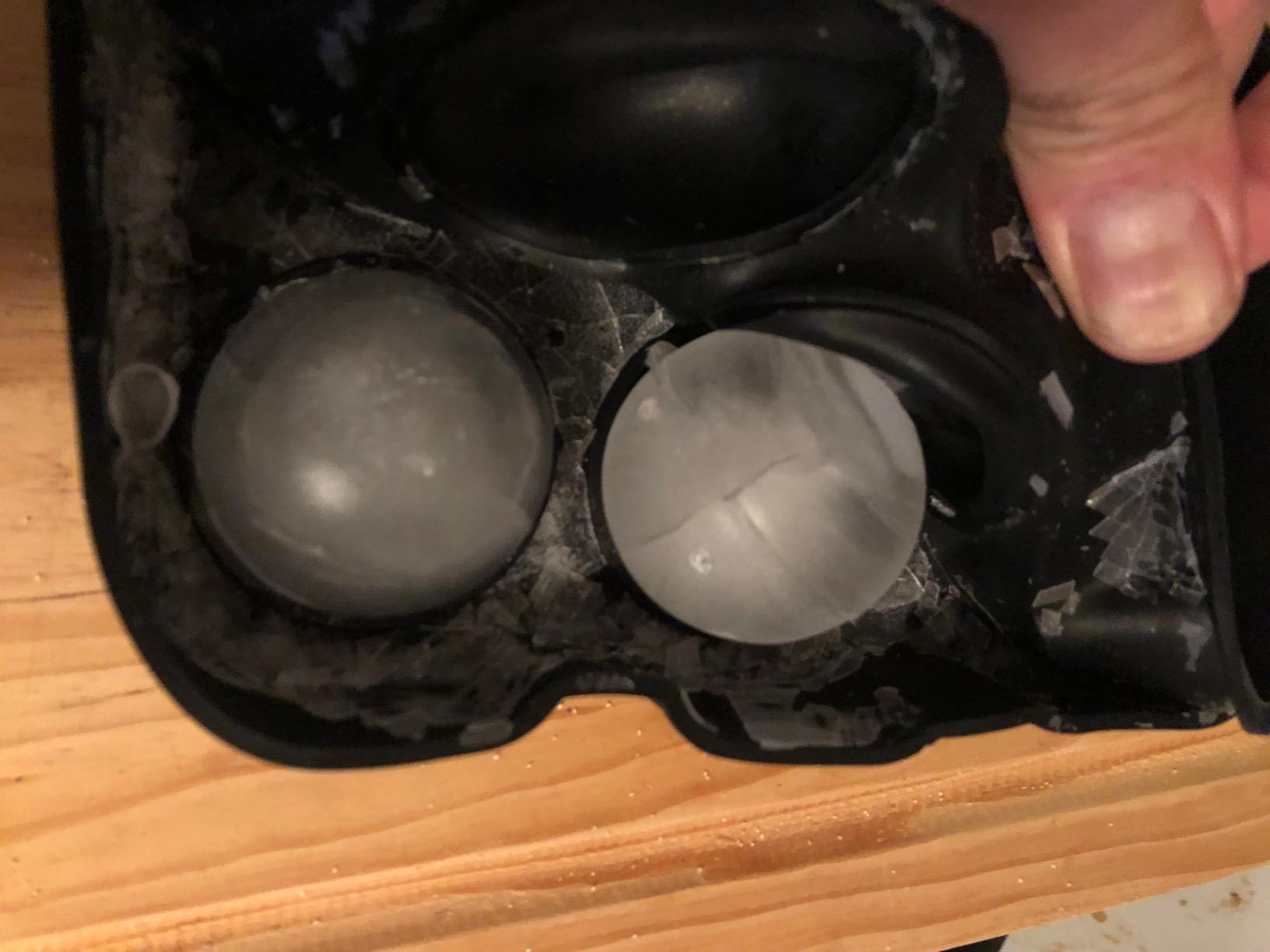 Ticent Ice Cube Trays (Set of 2), Silicone Sphere Whiskey Ice Ball Maker with Lids & Large Square Ice Cube Molds for Cocktails & Bourbon - Reusable & BPA Free customer photo 1