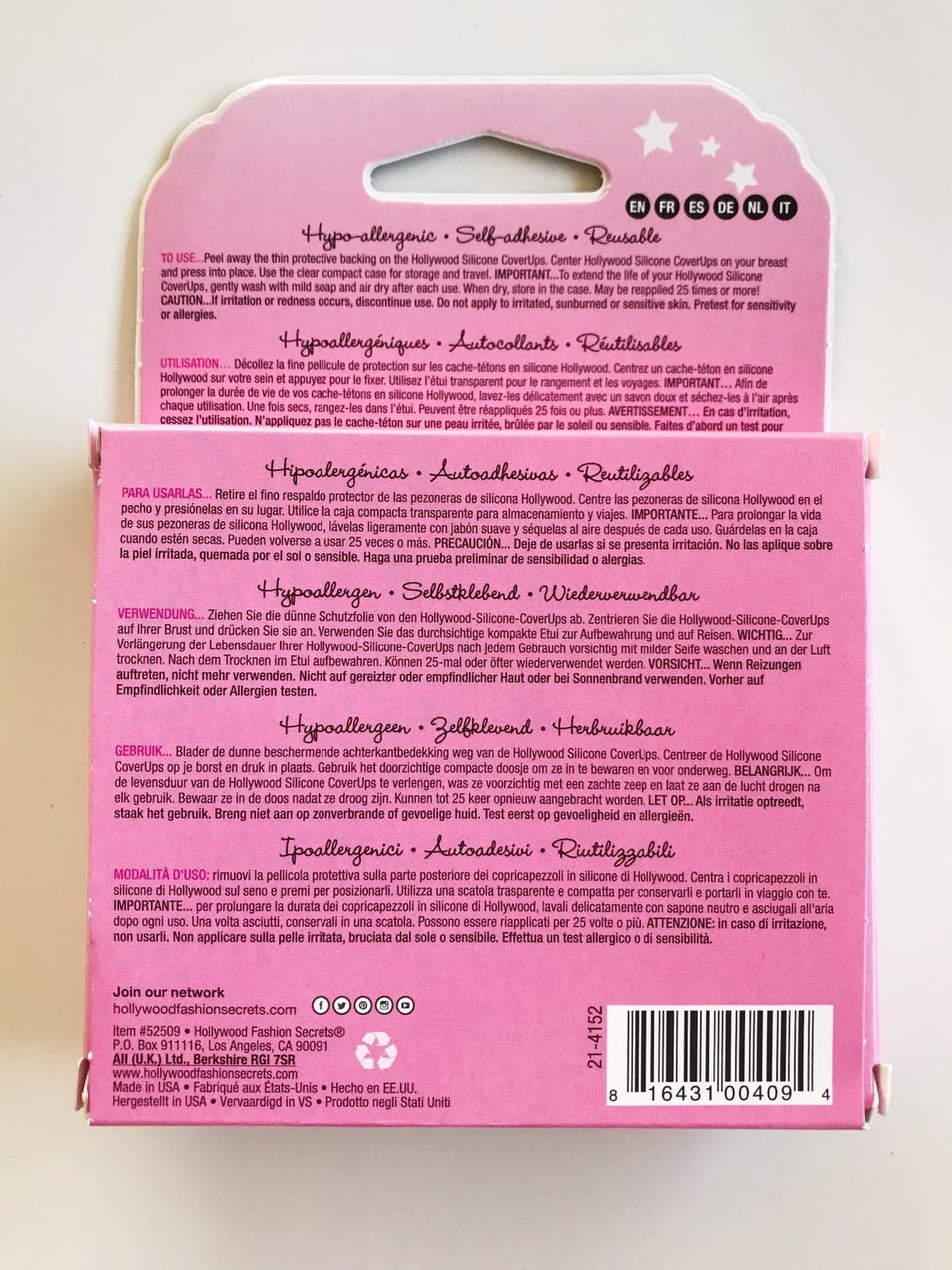Hollywood Fashion Secrets Silicone Nipple Covers, Reusable Sticky Pasties customer photo 1