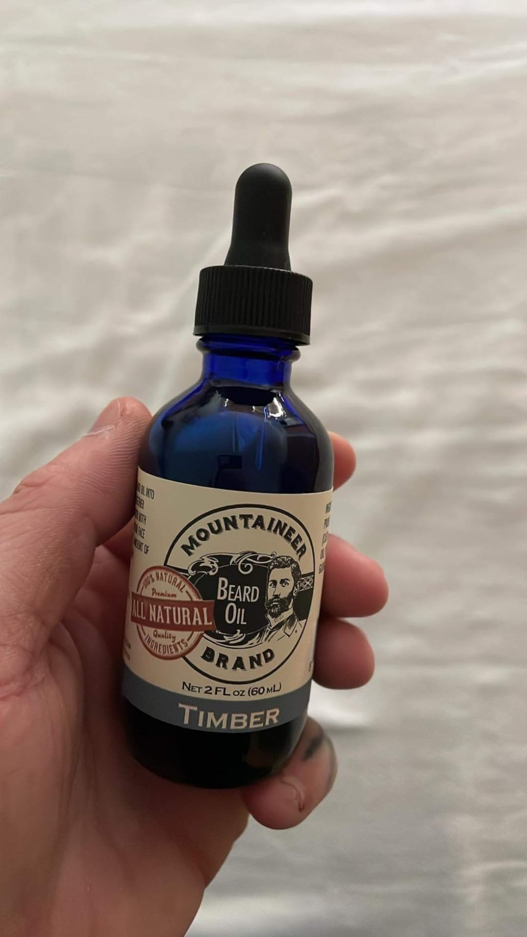 Mountaineer Brand Natural Beard Oil with Timber Scent | Made in West Virgina | Hydrates, Moisturises, Softens & Conditions for Beard Growth | Treats Dry Itchy Beards for Men | 2 oz 2 Pack customer photo 2