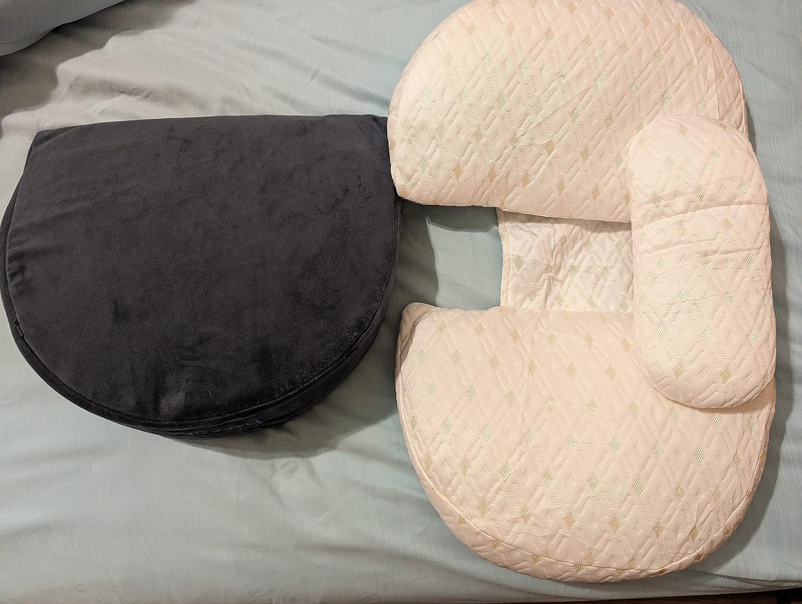 Hiccapop Pregnancy Wedge Pillow, Maternity Pillow Support Belly, Legs, Back customer photo 2