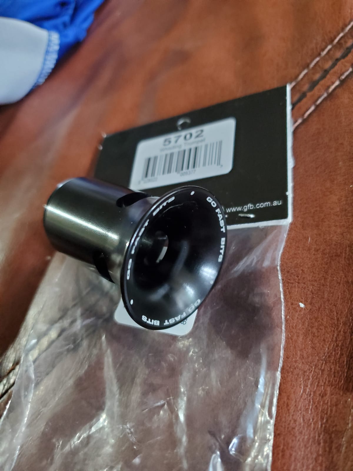 GFB 5702 Blow Off Valve Trumpet, Whistling, Aluminum, Black Anodized, Go Fast Bits Blow Off Valves, Each customer photo 1