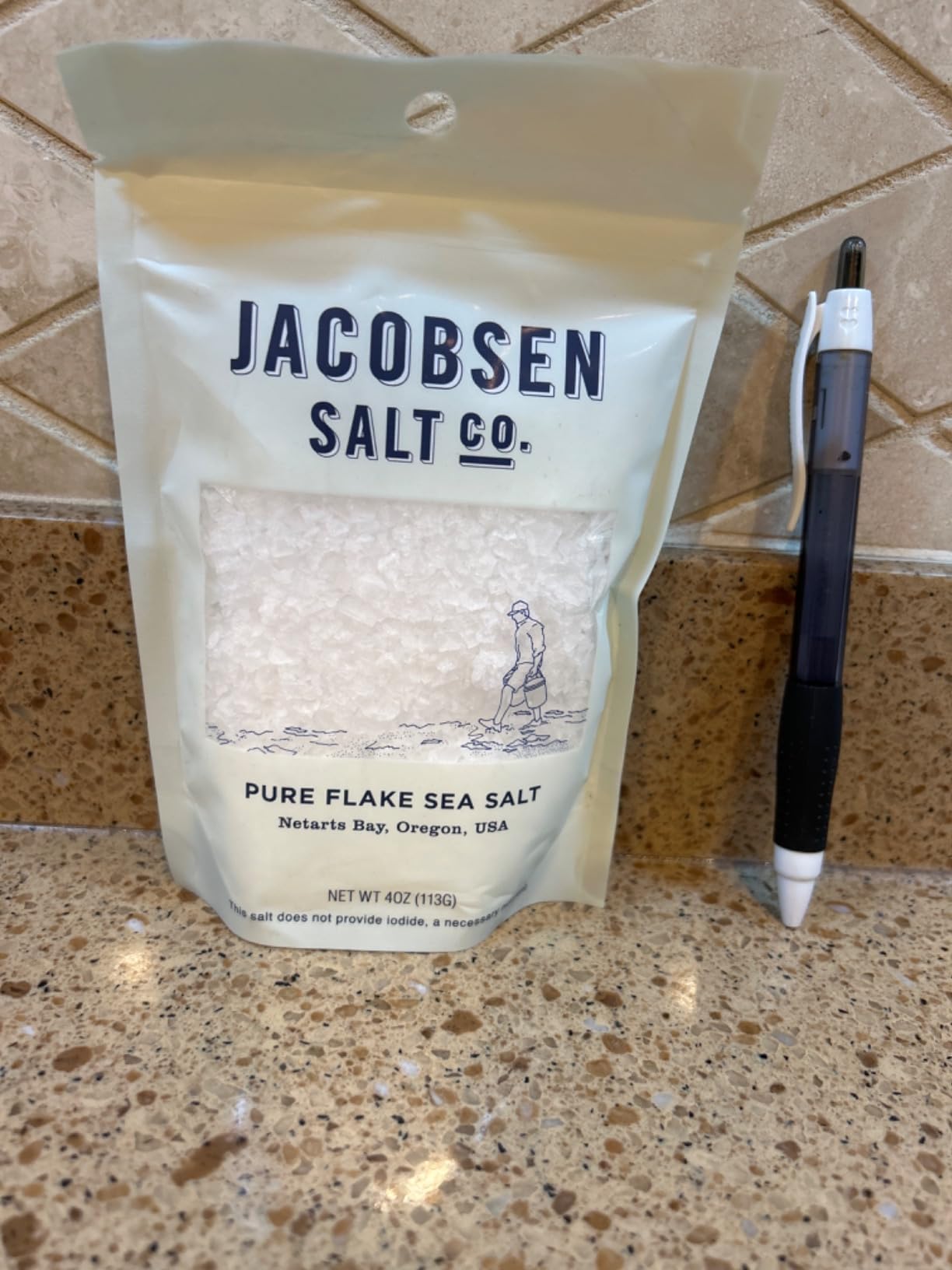 Jacobsen Salt Co. Pure Flake Sea Salt, Kosher, Coarse, Non-Iodized - 4 Oz customer photo 1