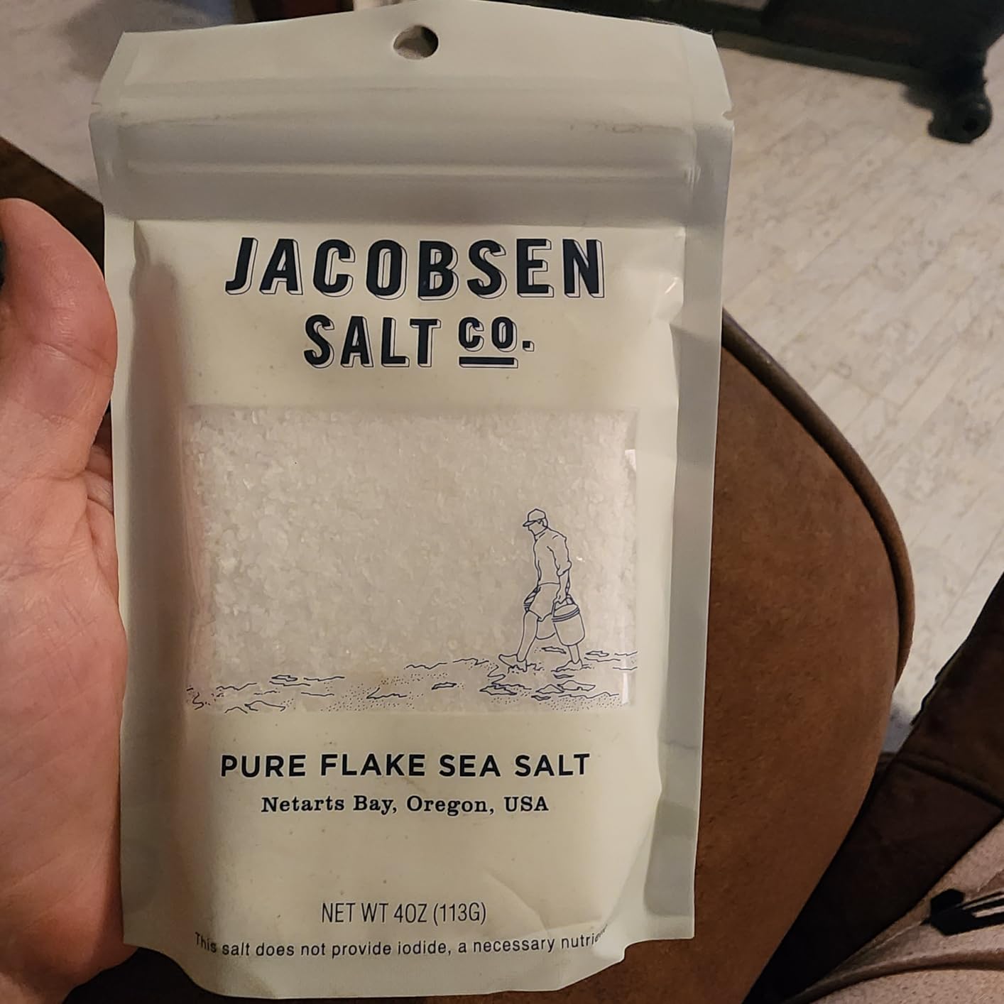 Jacobsen Salt Co. Pure Flake Sea Salt, Kosher, Coarse, Non-Iodized - 4 Oz customer photo 2