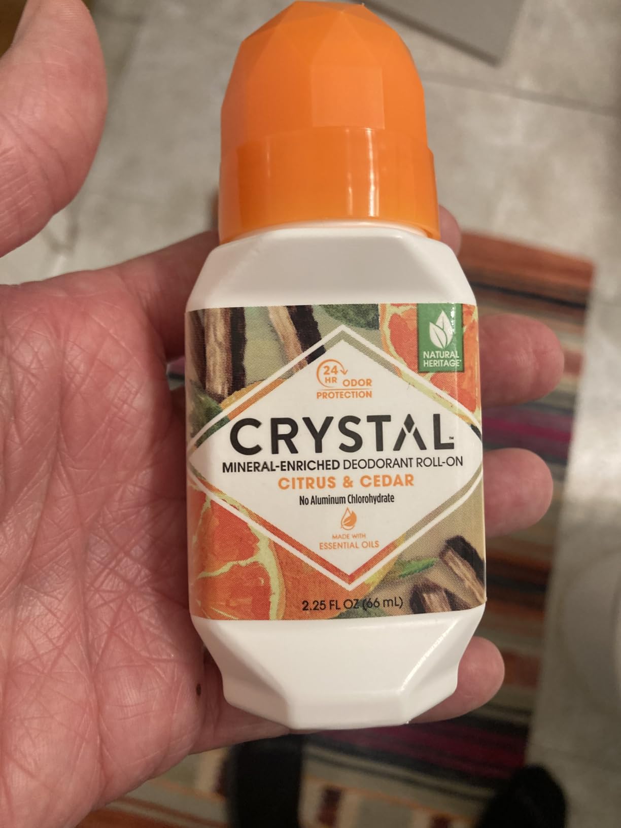 CRYSTAL Deodorant Aluminum Free Mineral Deodorant Roll-On for Women & Men, Lavender & White Tea - Paraben Free - Certified Cruelty Free & Vegan Deodorant - Prevents Odor Up to 24 Hours ,2.25 Fl Oz (Pack of 3),21661-3 customer photo 1