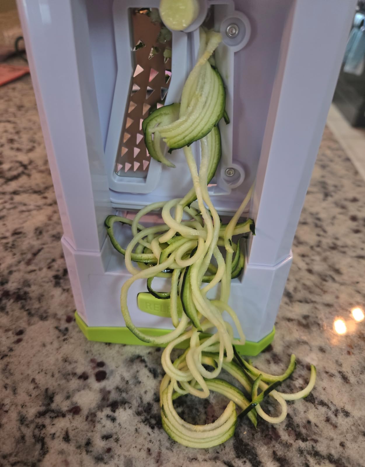 Brieftons 5-Blade Vegetable Spiralizer & Veggie Noodle Maker: Japanese 420-Grade Steel Blades for Zucchini Pasta, Sweet Potato & Beet Noodles, Strong Suction Pad, 4 Recipe eBooks | Keto Vegan Paleo customer photo 1