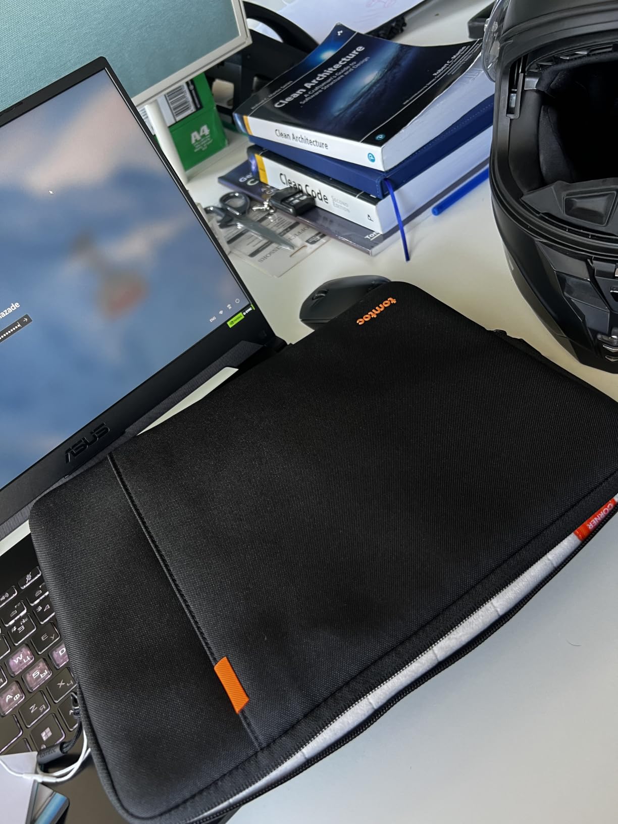 tomtoc 360° Protective Laptop Sleeve for 15-inch MacBook Air M5/A3448 2026 | M4/A3241, M3/A3114, M2/A2941, Water-Resistant Laptop Case Bag Fits 15