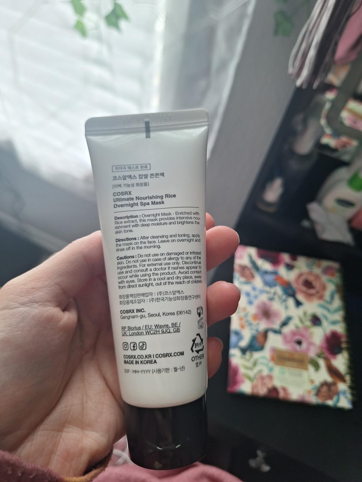 COSRX Ultimate Nourishing Rice Overnight Spa Mask, Niacinamide, 2.02fl.oz customer photo 2
