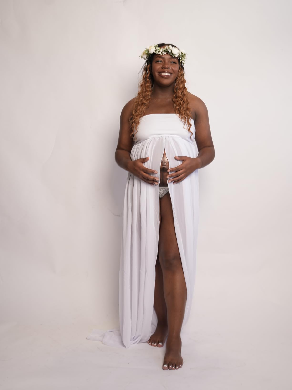 Mommy Jennie Maternity Dress for Photoshoot Outfits Gown customer photo 1