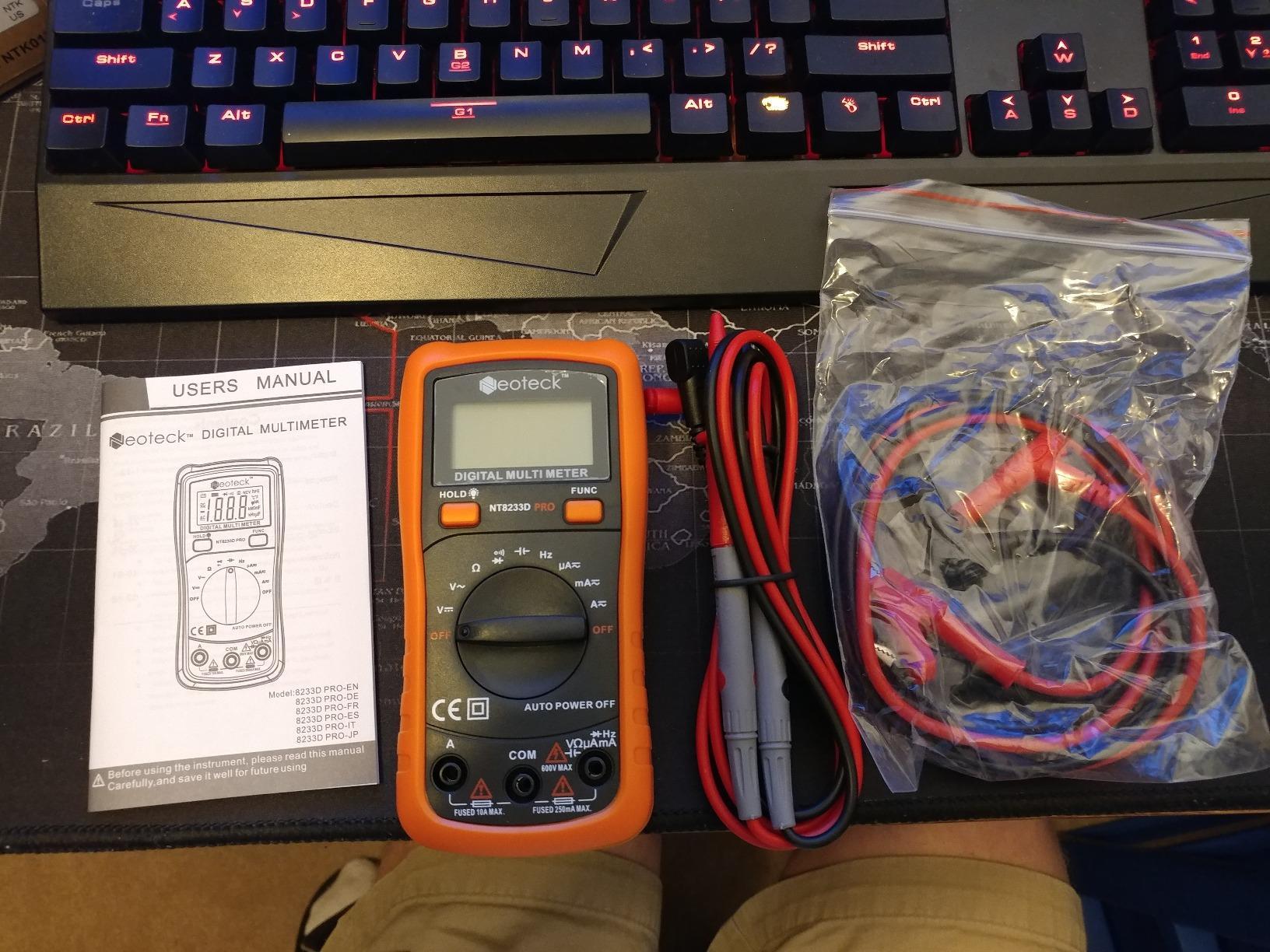 Neoteck Auto-Ranging Digital Multimeter with Backlit LCD,2000 Counts customer photo 2
