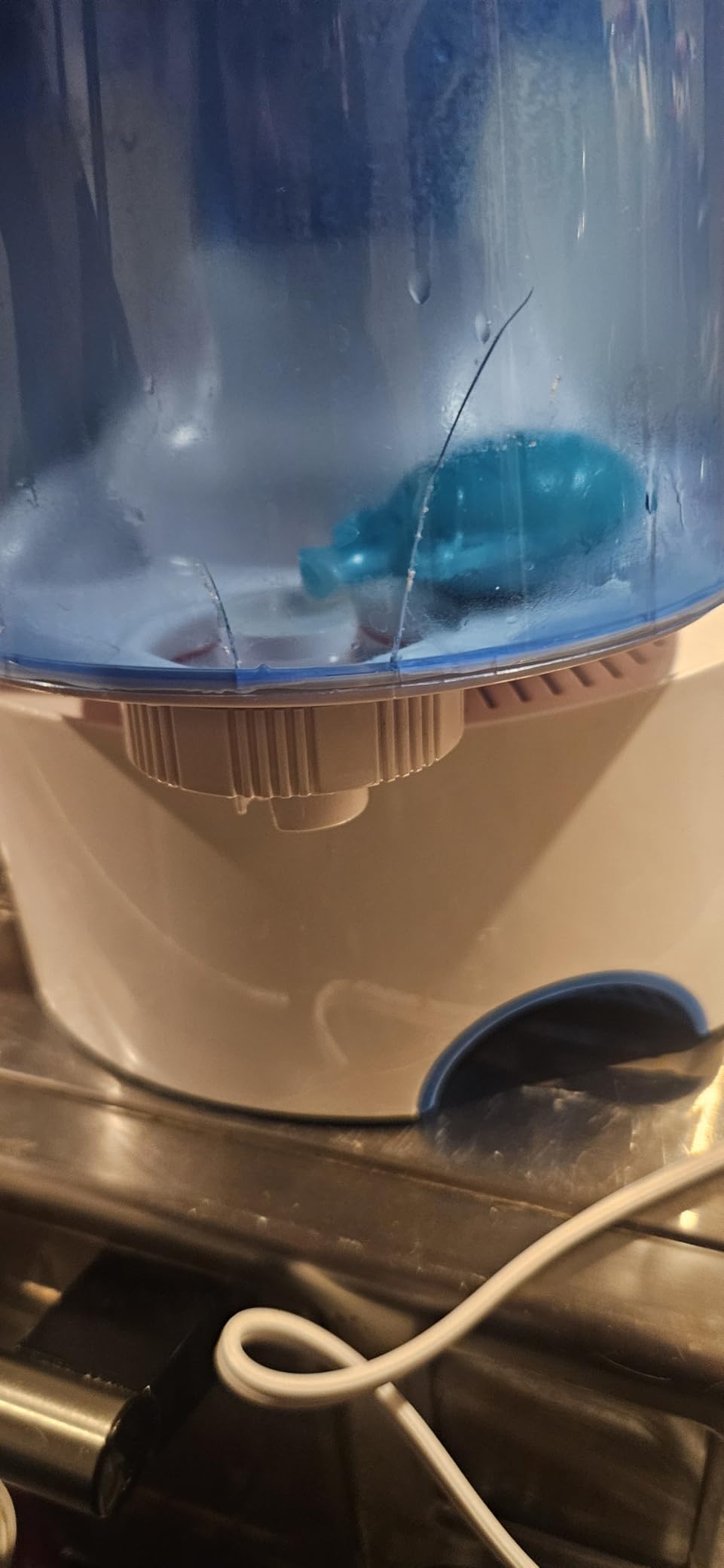 Crane Steam Inhaler & Warm Mist Humidifier, 0.5 Gallon, Humidifier FSA Eligible, Blue & White, Ideal Humidifiers for Bedroom, Sinus Inhaler, Vaporizer HSA, Vaporizer For Congestion customer photo 1