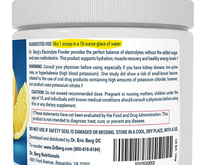 Dr. Berg Zero Sugar Hydration Keto Electrolyte Powder - Enhanced w/ 1000 mg of Potassium & Real Pink Himalayan Salt (NOT Table Salt) - Raspberry & Lemon Flavor Hydration Drink Supplement - 50 Servings customer photo 1