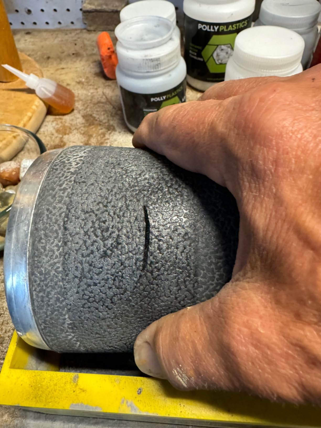 Tumble-Bee Rock Tumbler - Large Tumbler for Adults & Kids - Rotary Machine for Stone, Rock, Metal and Sea Glass - Polishing Machine for Professionals & Hobbyists - Model TB-14, 1X4LB Barrel customer photo 2