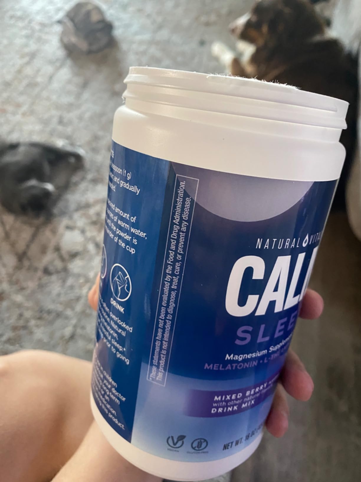Natural Vitality Calm Sleep Melatonin | with Ashwagandha, L-Theanine & GABA customer photo 2