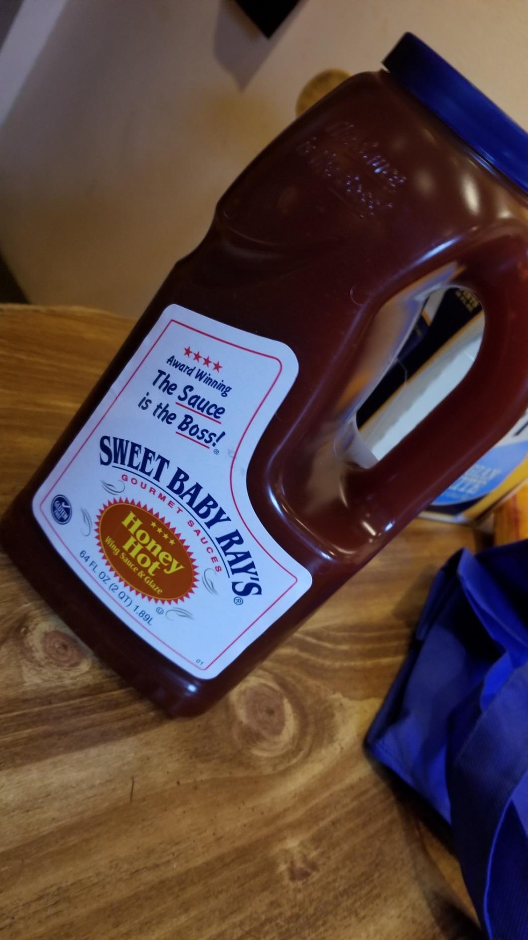 Sweet baby Ray's honey hot wing sauce and glaz Half gallon customer photo 1