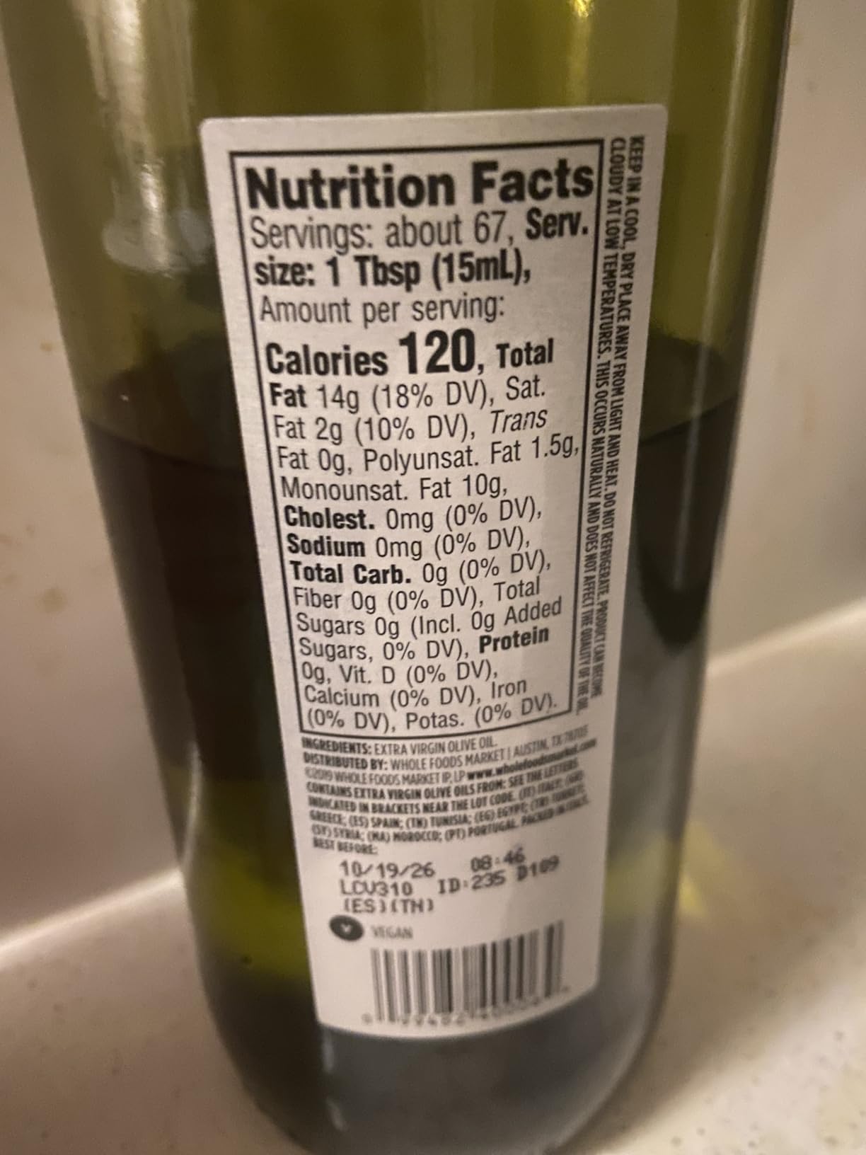 365 by Whole Foods Market, Extra Virgin Mediterranean Olive Oil, 33.8 Fl Oz customer photo 2