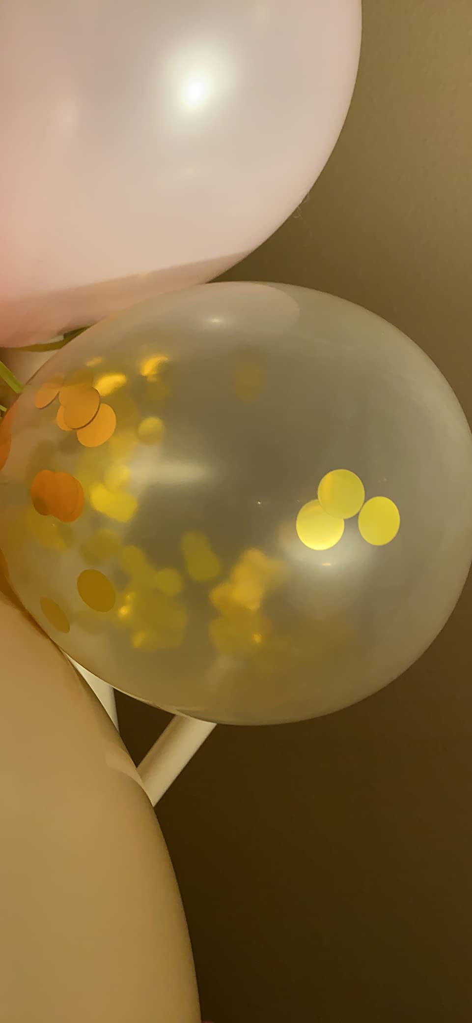 Gold Confetti Balloons 20 Pieces, 12 Inches Party Balloons With Golden Paper Confetti Dots For Party Decorations Wedding Decorations And Proposal (Gold) customer photo 1