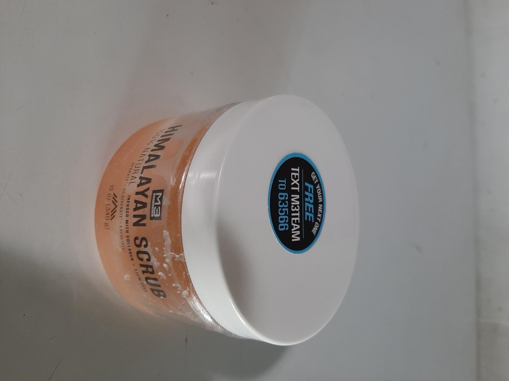 Exfoliating Himalayan Salt Scrub with Collagen & Stem Cells, 16 oz by M3 customer photo 1