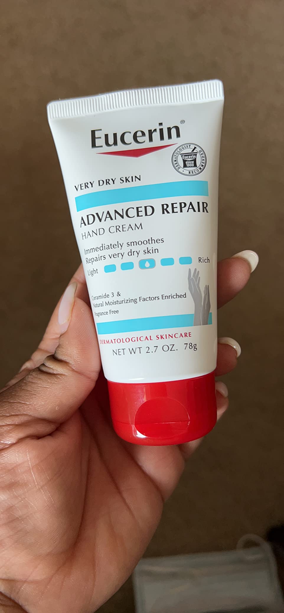Eucerin Advanced Repair Hand Cream, Urea Enriched, Multipack, 3 x 2.7 OZ customer photo 1