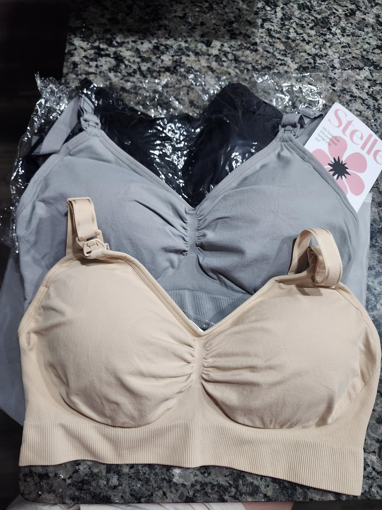 Stelle Nursing Bras Maternity Bralette Seamless for Breastfeeding customer photo 1