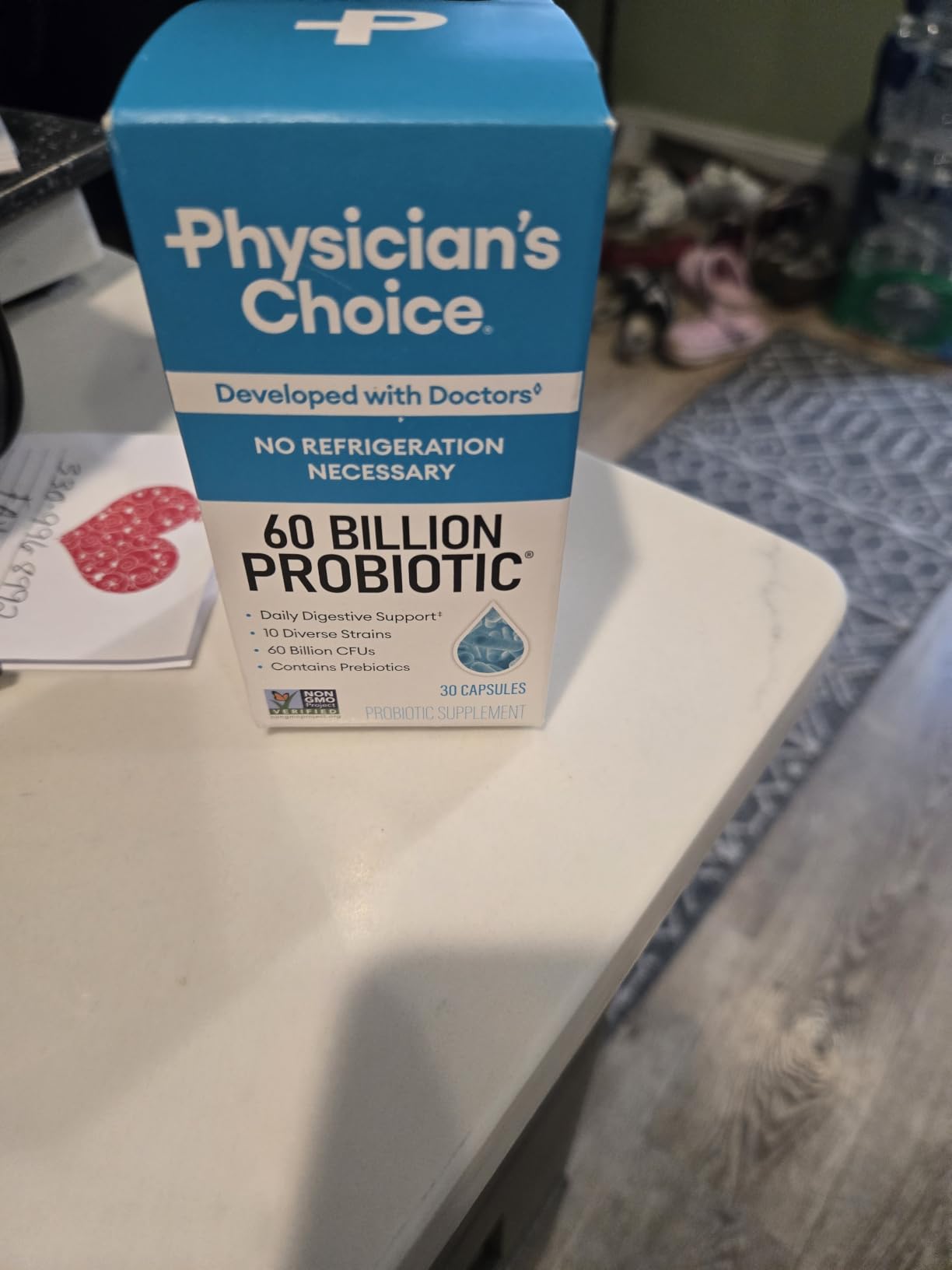 Physician's CHOICE Probiotics 60 Billion CFU - 10 Strains + Organic Prebiotics - Immune, Digestive & Gut Health - Supports Occasional Constipation, Diarrhea, Gas & Bloating - for Women & Men - 30ct customer photo 2