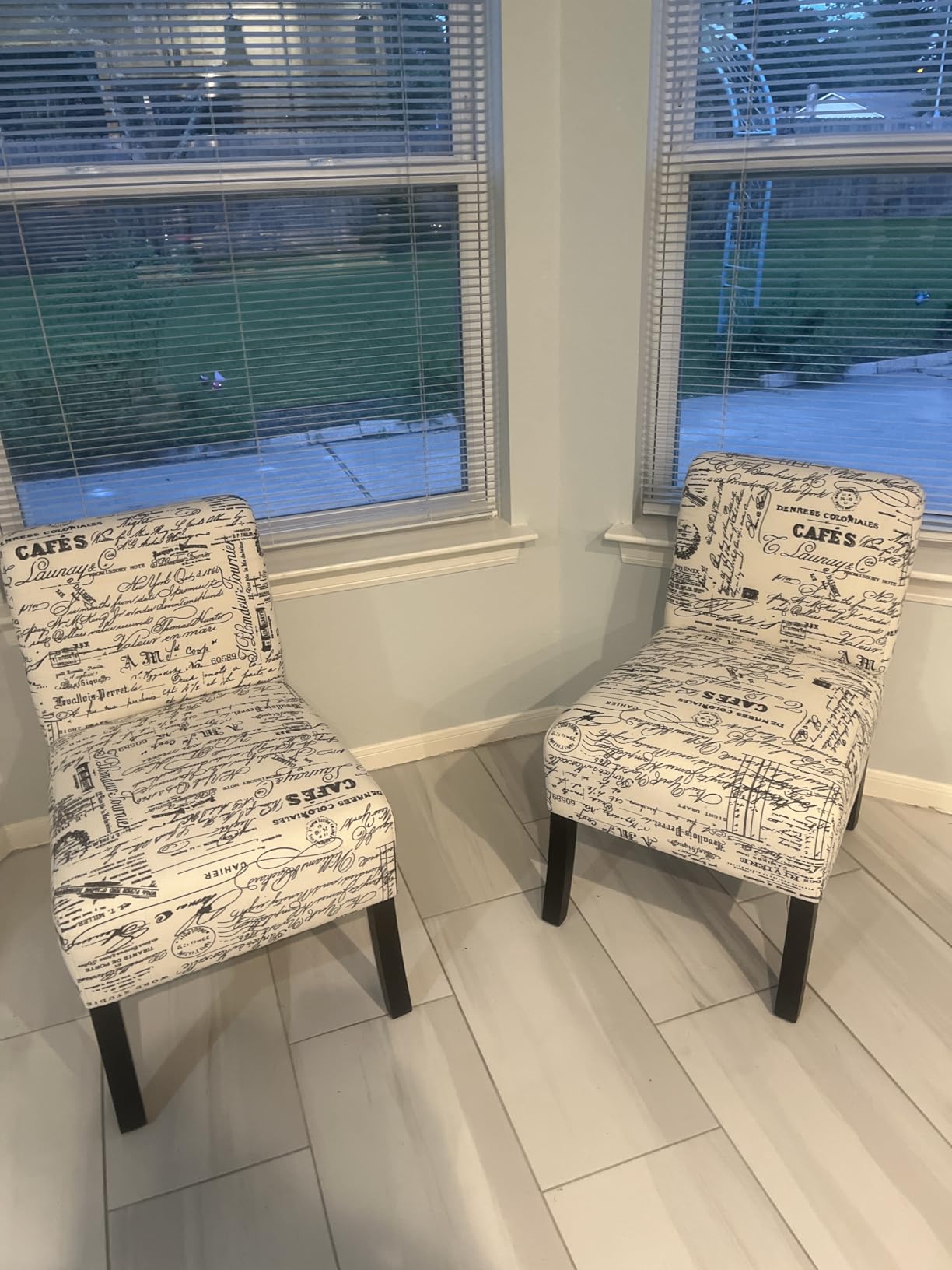 BestMassage | Armless Chair | Grey | Pack of 1 | Hard Wood Accent Chair customer photo 2