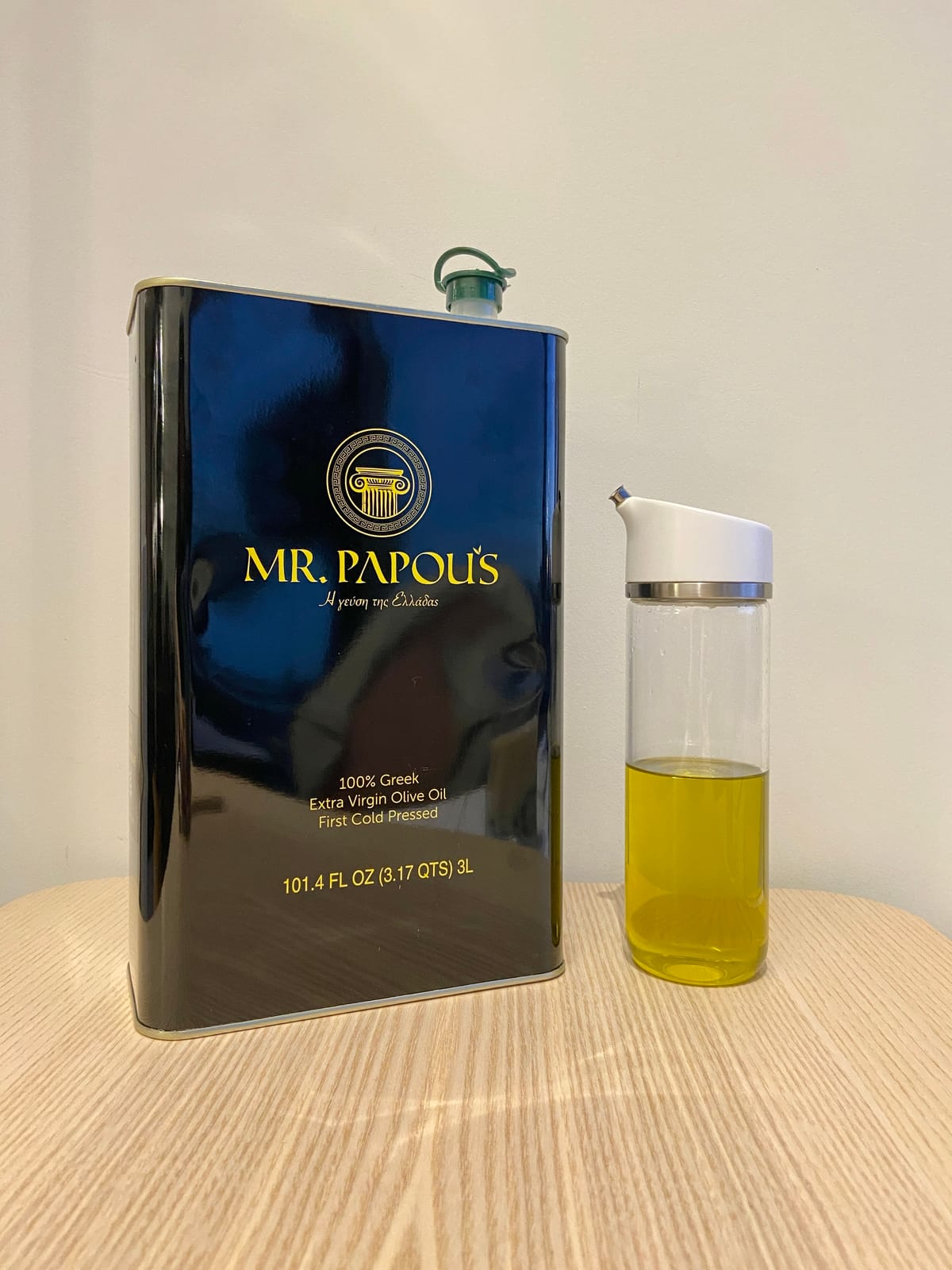 Mr. Papou's Family Owned Authentic Greek Extra Virgin Olive Oil 3L 101.4 oz customer photo 2