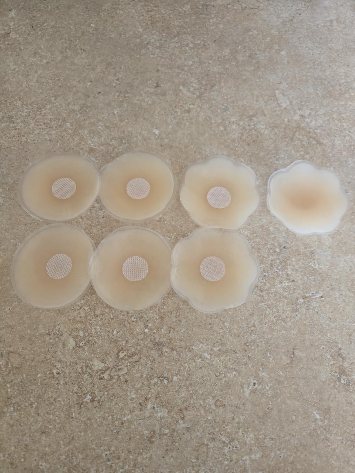 QUXIANG 4 Pairs Pasties Women Nipple Covers Reusable Adhesive Silicone Nippleless Covers Bra for Dress customer photo 1