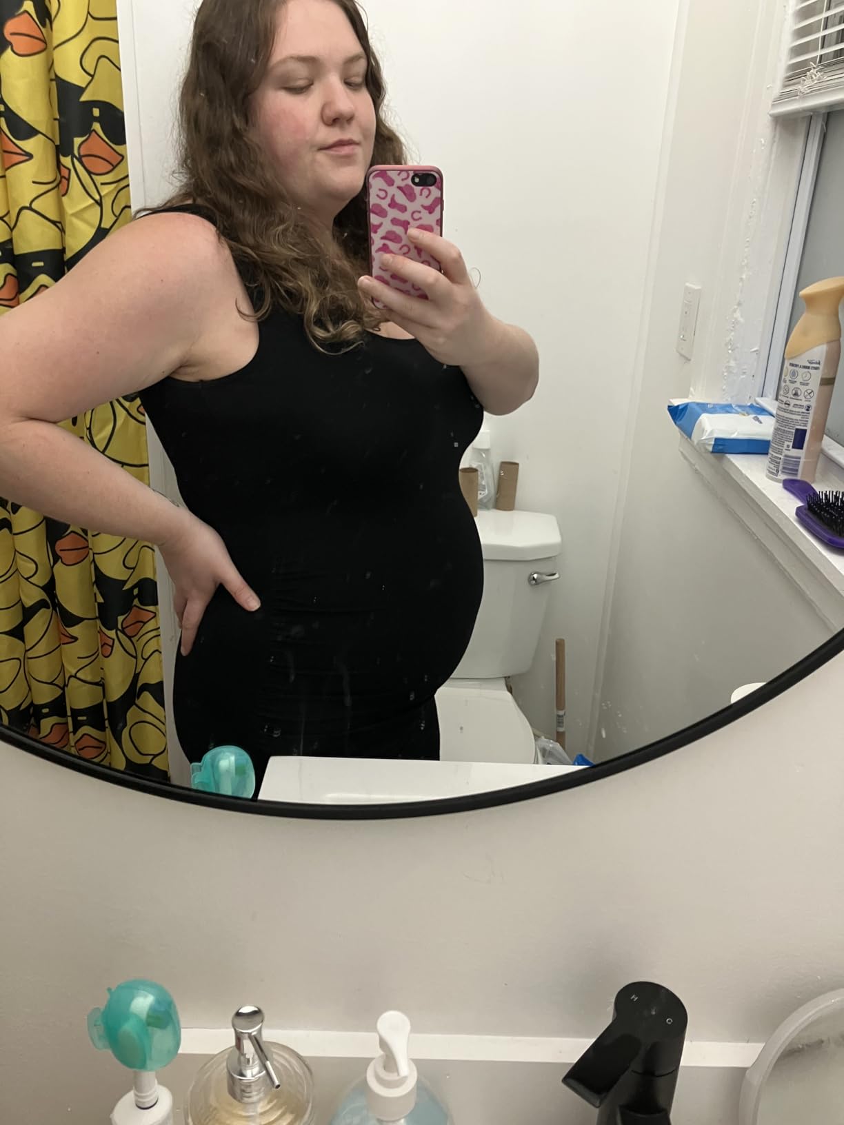 Rnxrbb S-2XL Women Summer Bodycon Maternity Dresses Pregnancy Tank Clothes customer photo 2