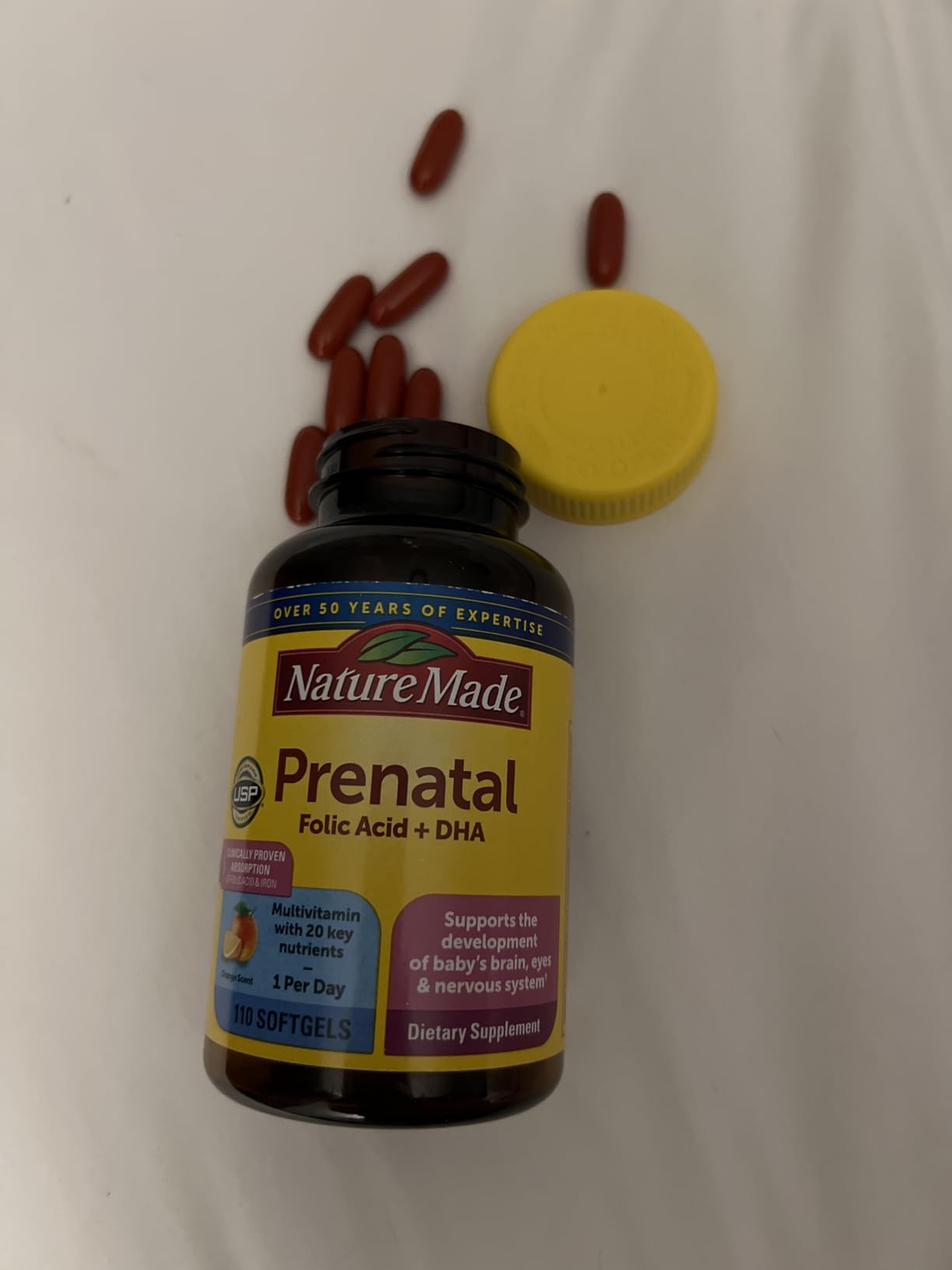 Nature Made Prenatal Vitamins for Women with Folic Acid + DHA, 110 Softgels customer photo 1