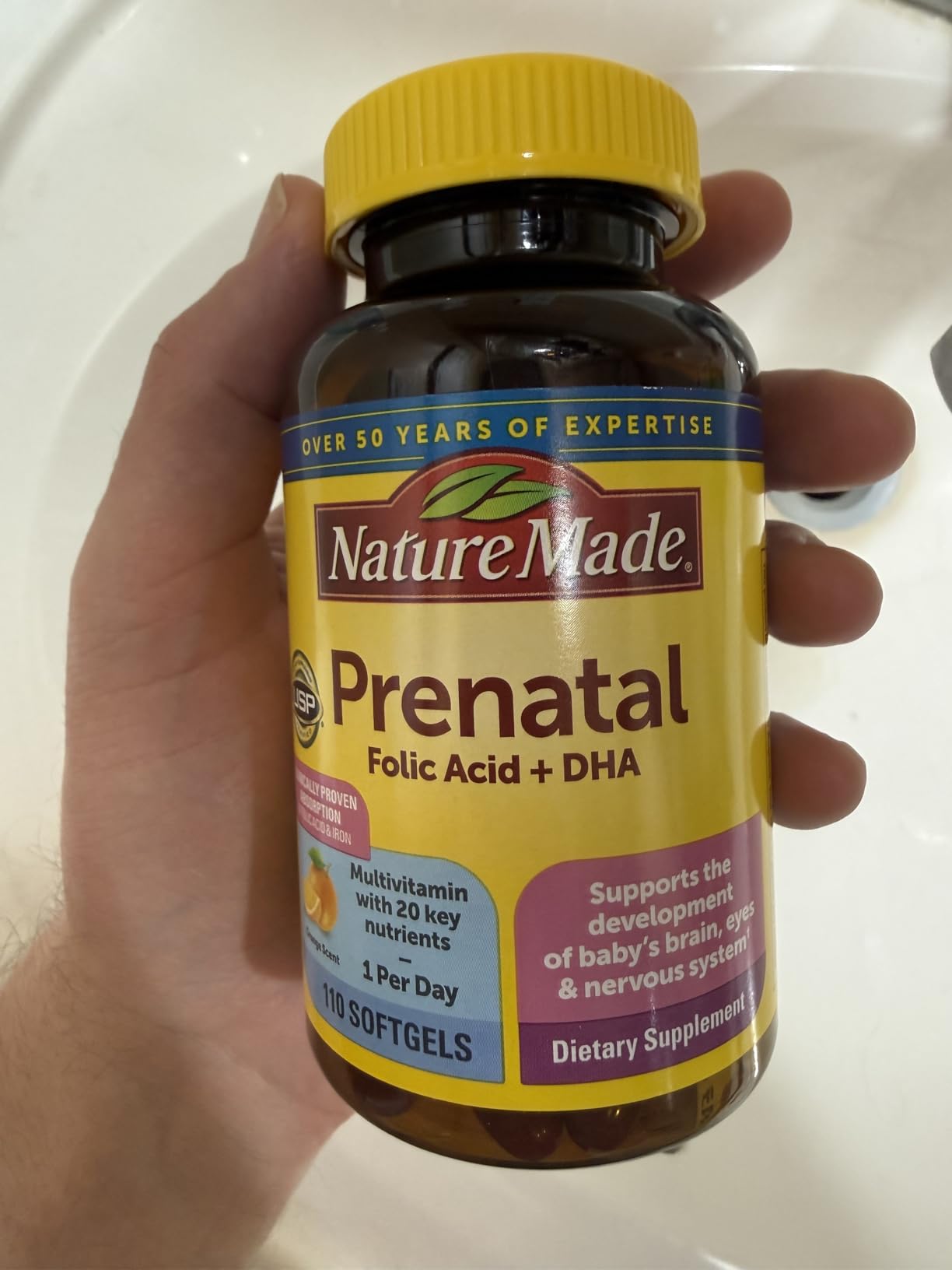 Nature Made Prenatal Vitamins for Women with Folic Acid + DHA, 110 Softgels customer photo 2