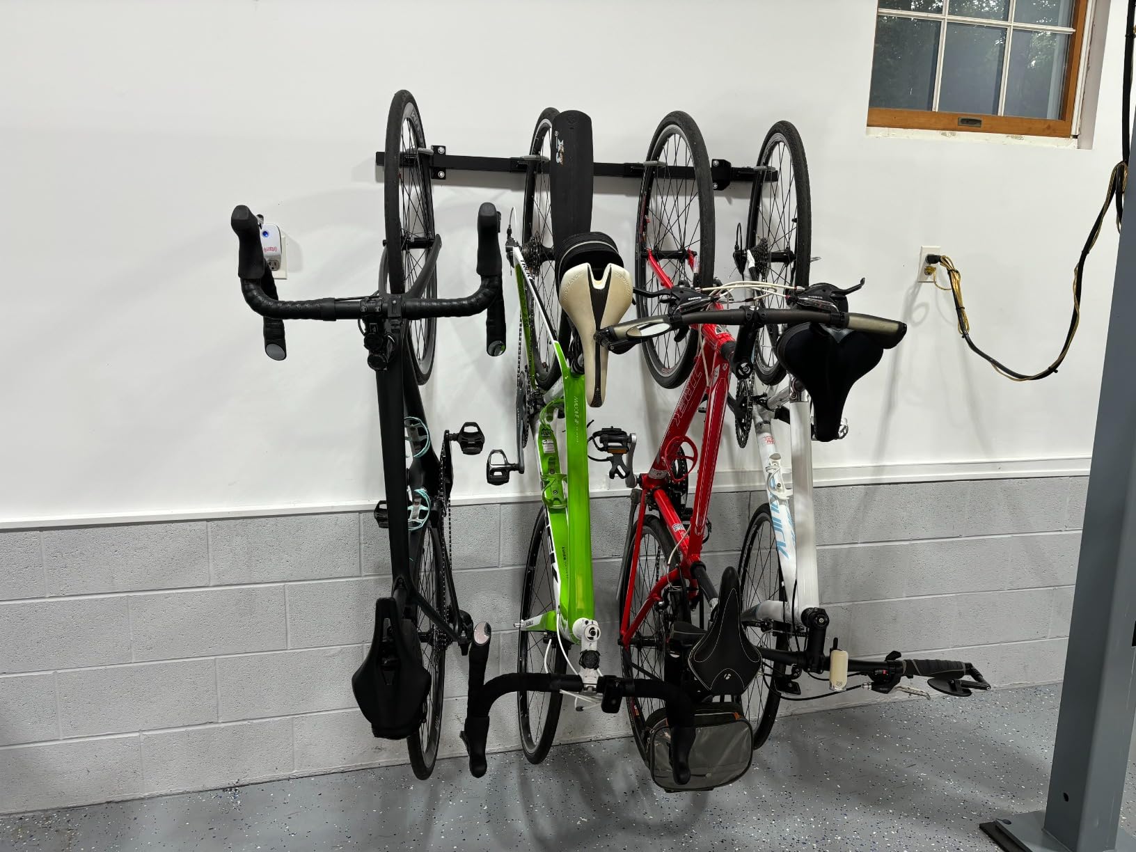 StoreYourBoard Bike Storage Rack – Heavy Duty Garage Bike Rack for 5 Bicycles, Space-Saving Vertical Bike Rack, Adjustable Wall Bike Mount for Garage Organizer, Bicycle Hanger, Holds 300 lbs customer photo 1