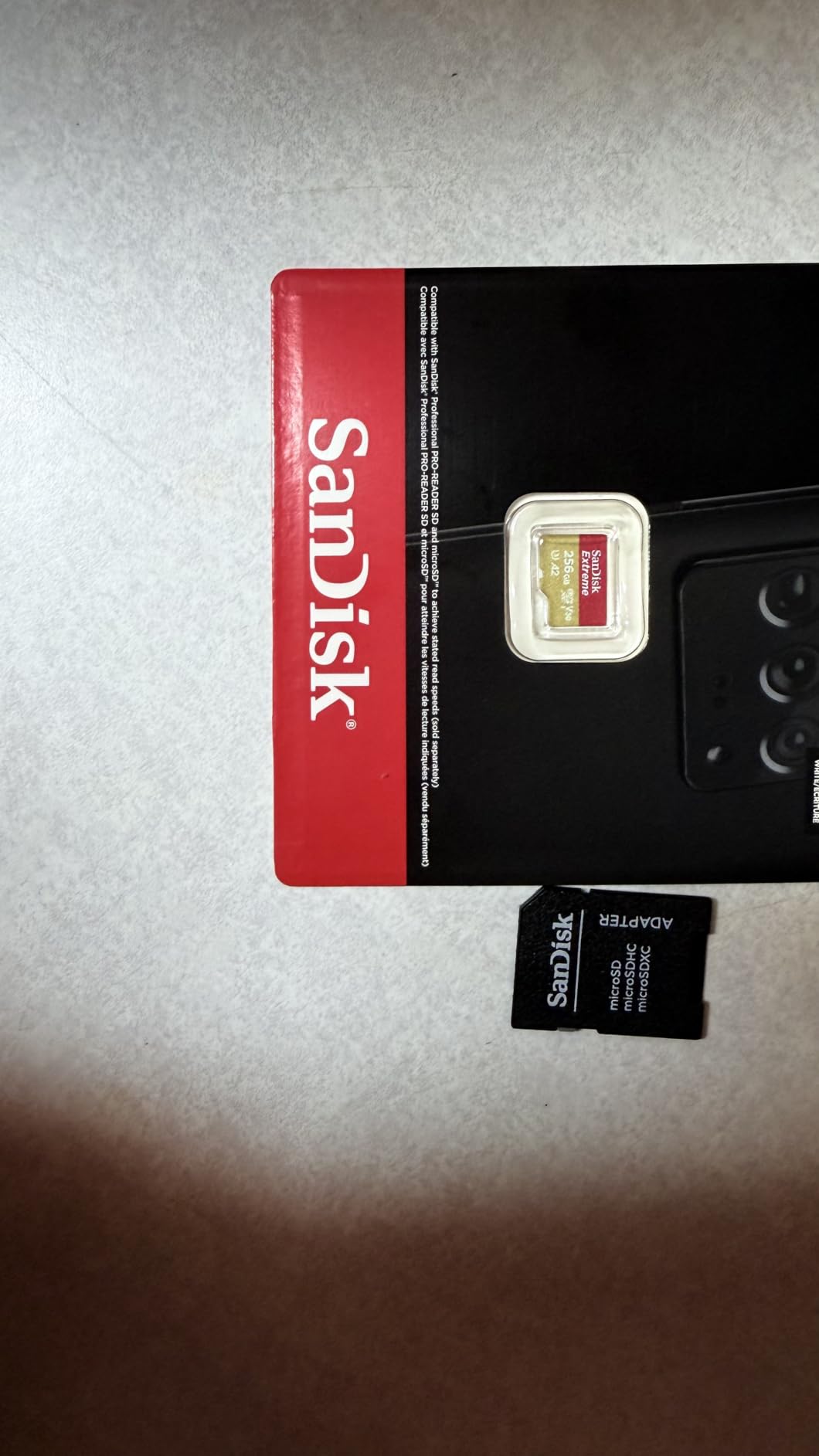 SanDisk 128GB Extreme microSDXC UHS-I Memory Card with Adapter - Up to 160MB/s, C10, U3, V30, 4K, A2, Micro SD - SDSQXA1-128G-GN6MA customer photo 2