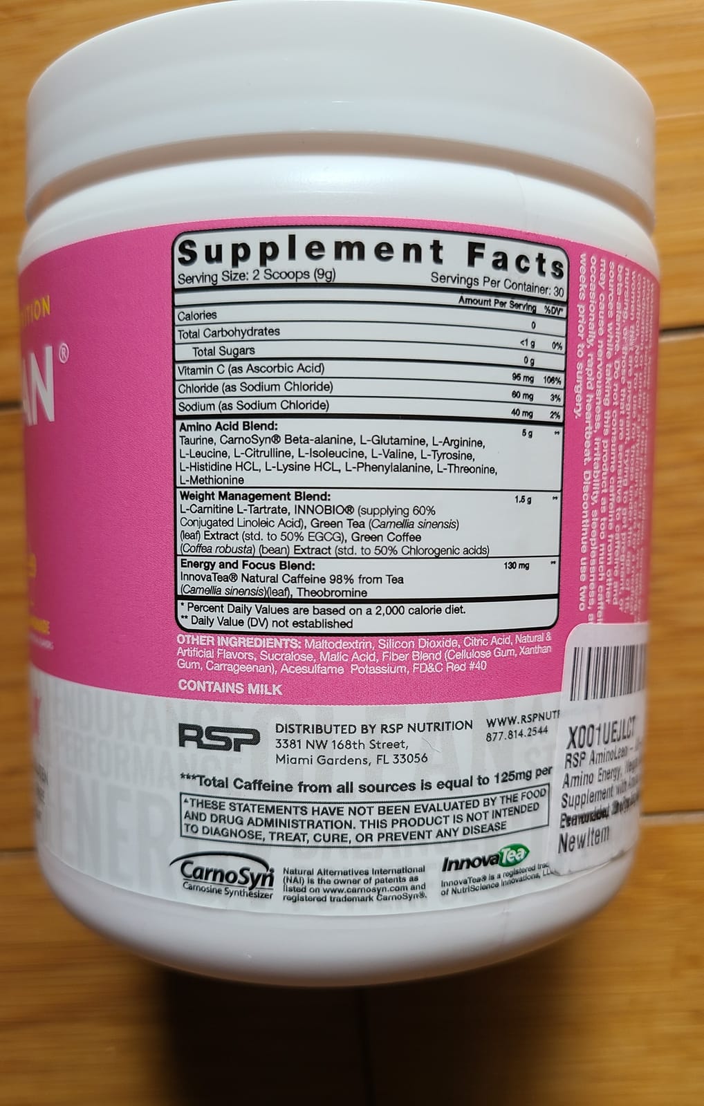 AminoLean Pre Workout Powder - Natural Amino Energy with Vegan Amino Acids customer photo 1