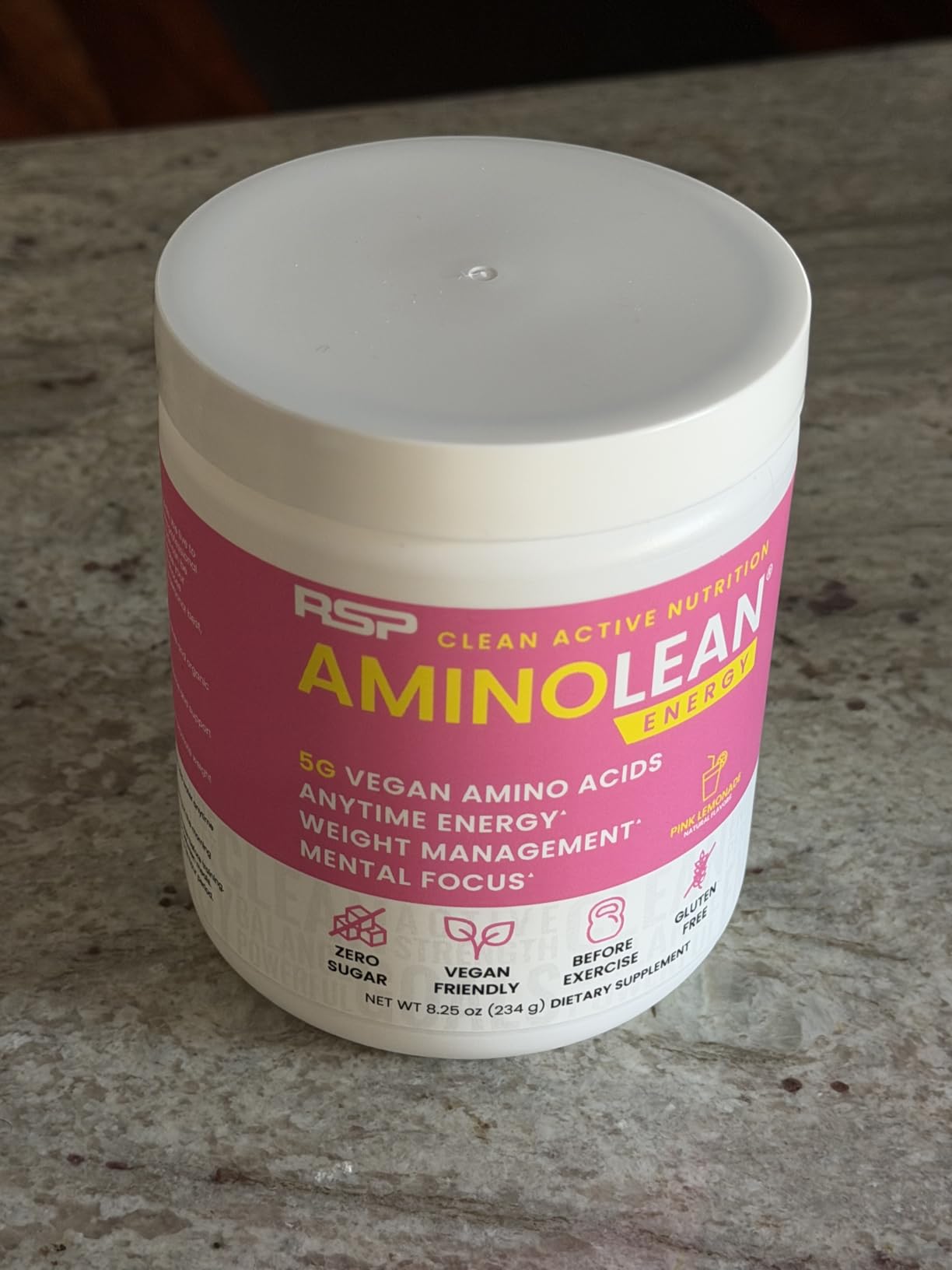 AminoLean Pre Workout Powder - Natural Amino Energy with Vegan Amino Acids customer photo 2