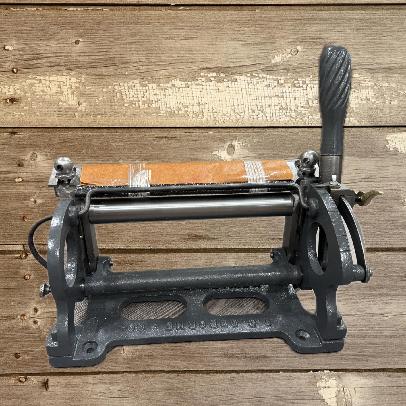 C.S. Osborne Splitting Machine #84 Leather Splitter Made in USA customer photo 1