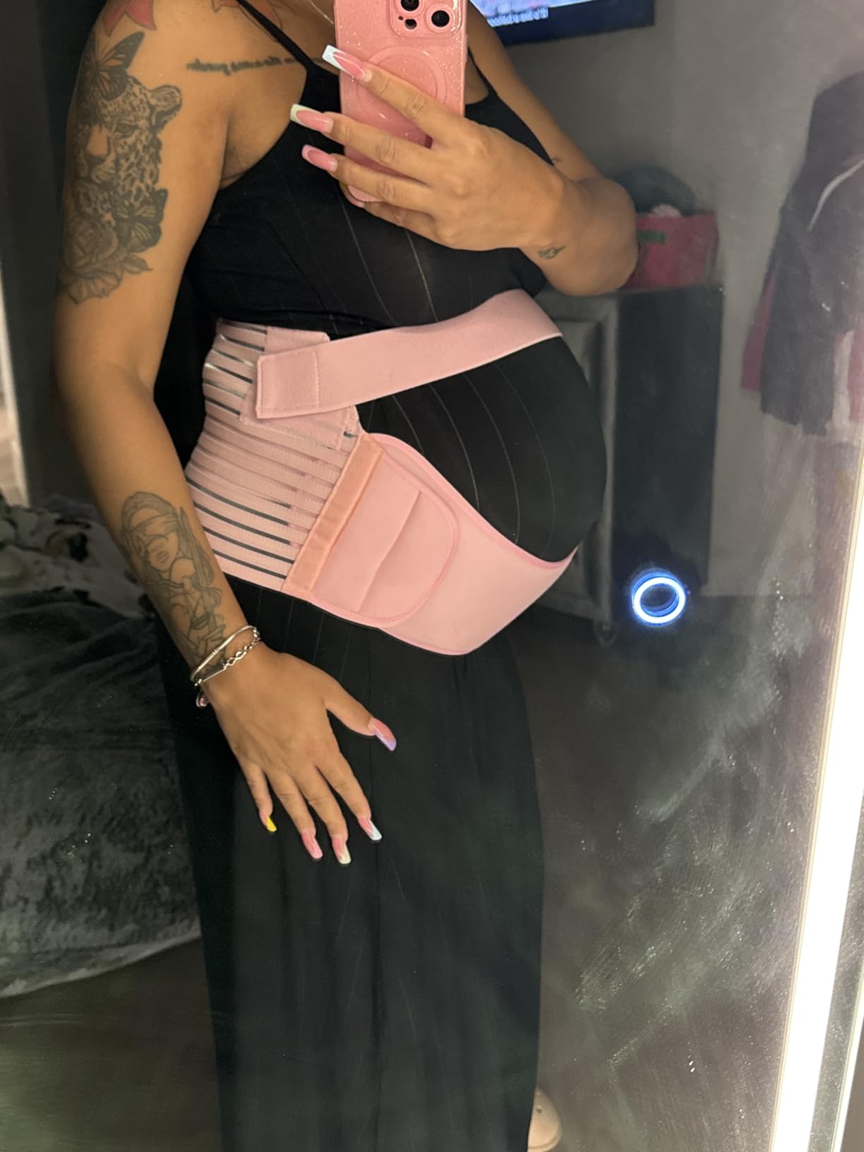 FITTOO Pregnancy Belly Bands for Pregnant Women, 3 in 1 Pregnancy Belt customer photo 1